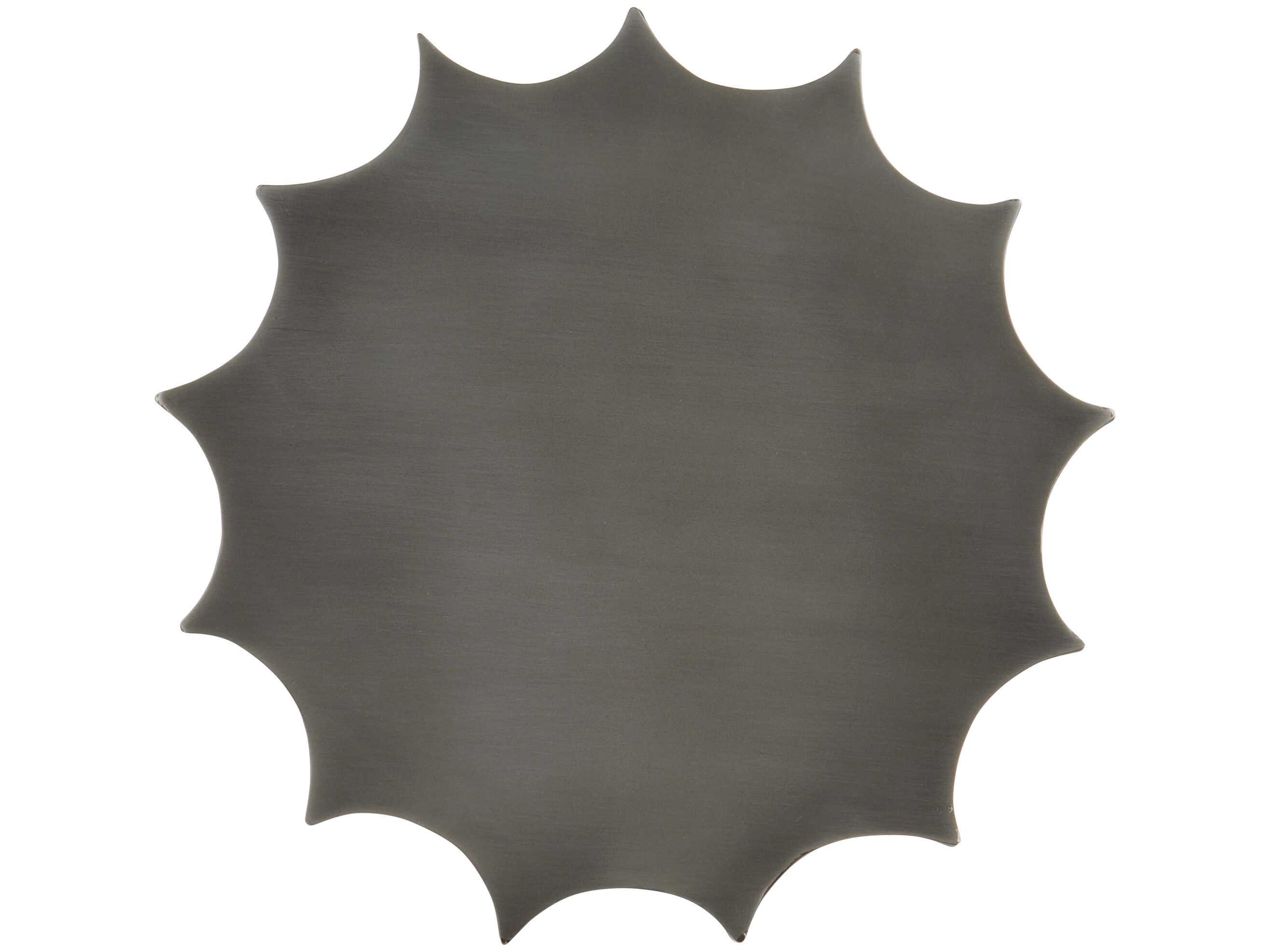 Currey & Company Kanti 11" Round Metal Graphite End Table