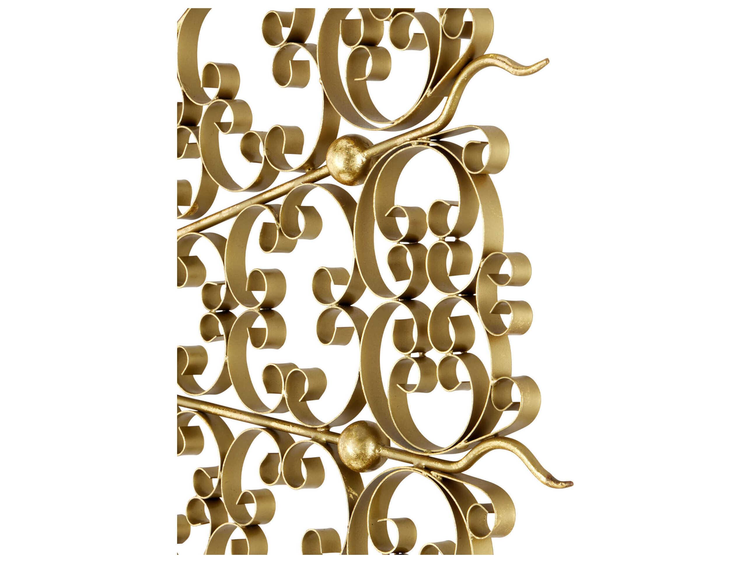 Currey & Company Levain Gold Leaf Round Wall Mirror