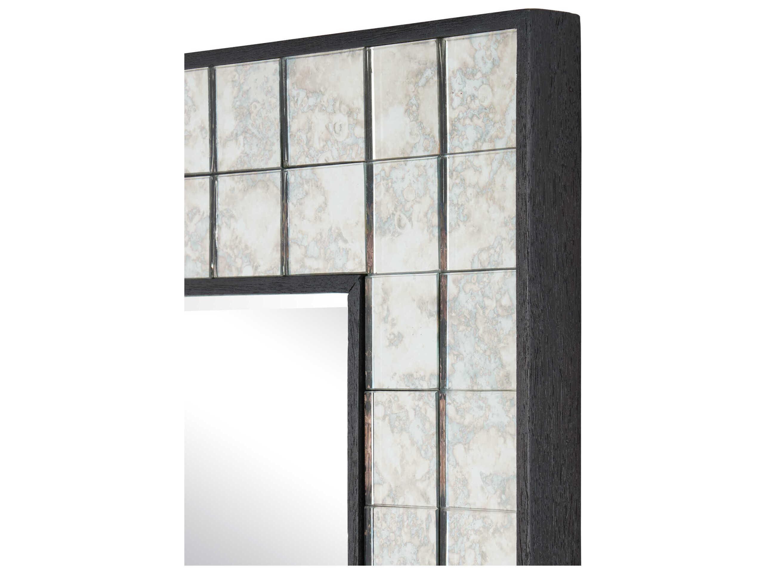 Currey & Company Mosaico Ebony Rectangular Wall Mirror