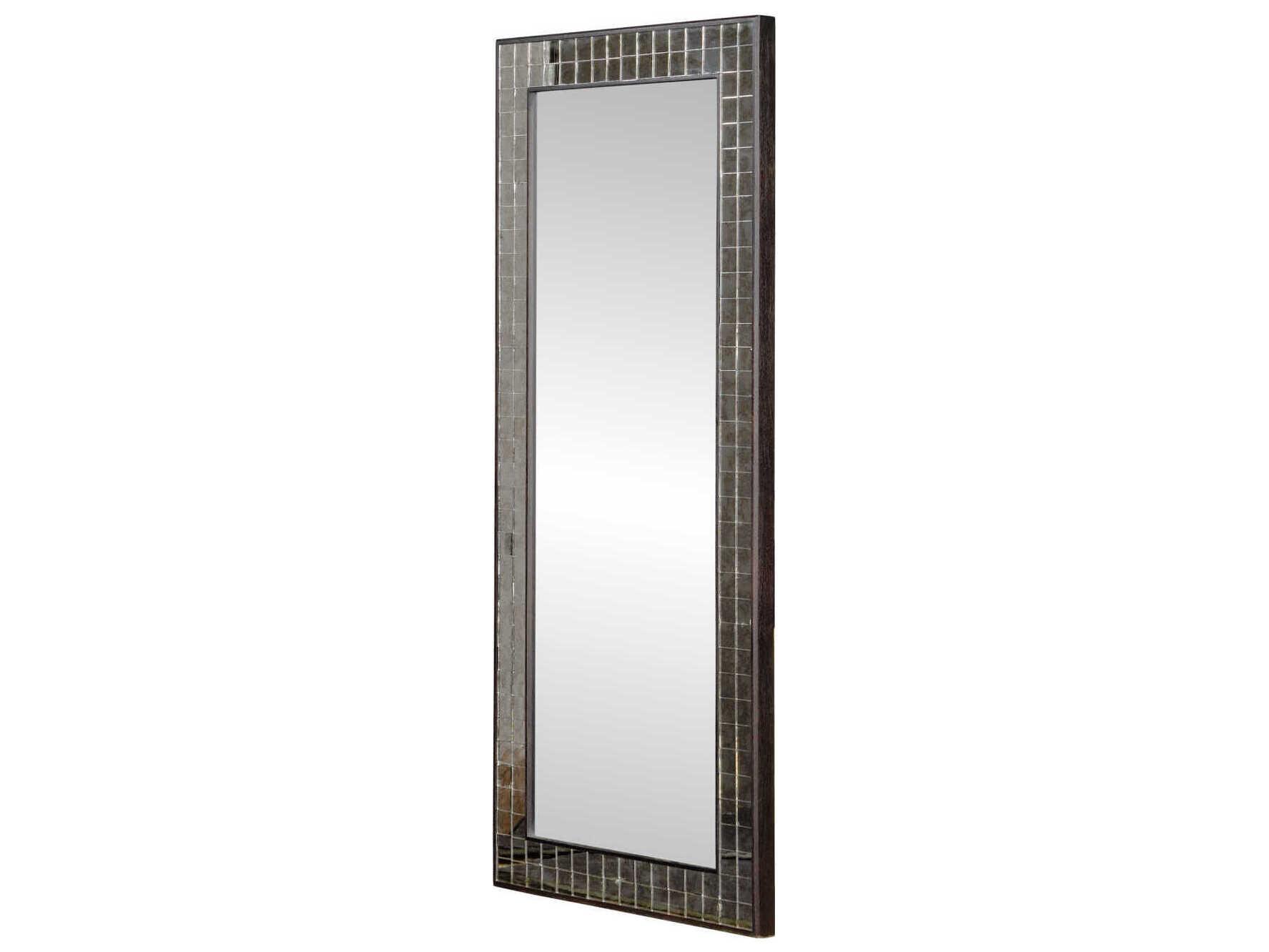 Currey & Company Mosaico Ebony Floor Wall Mirror