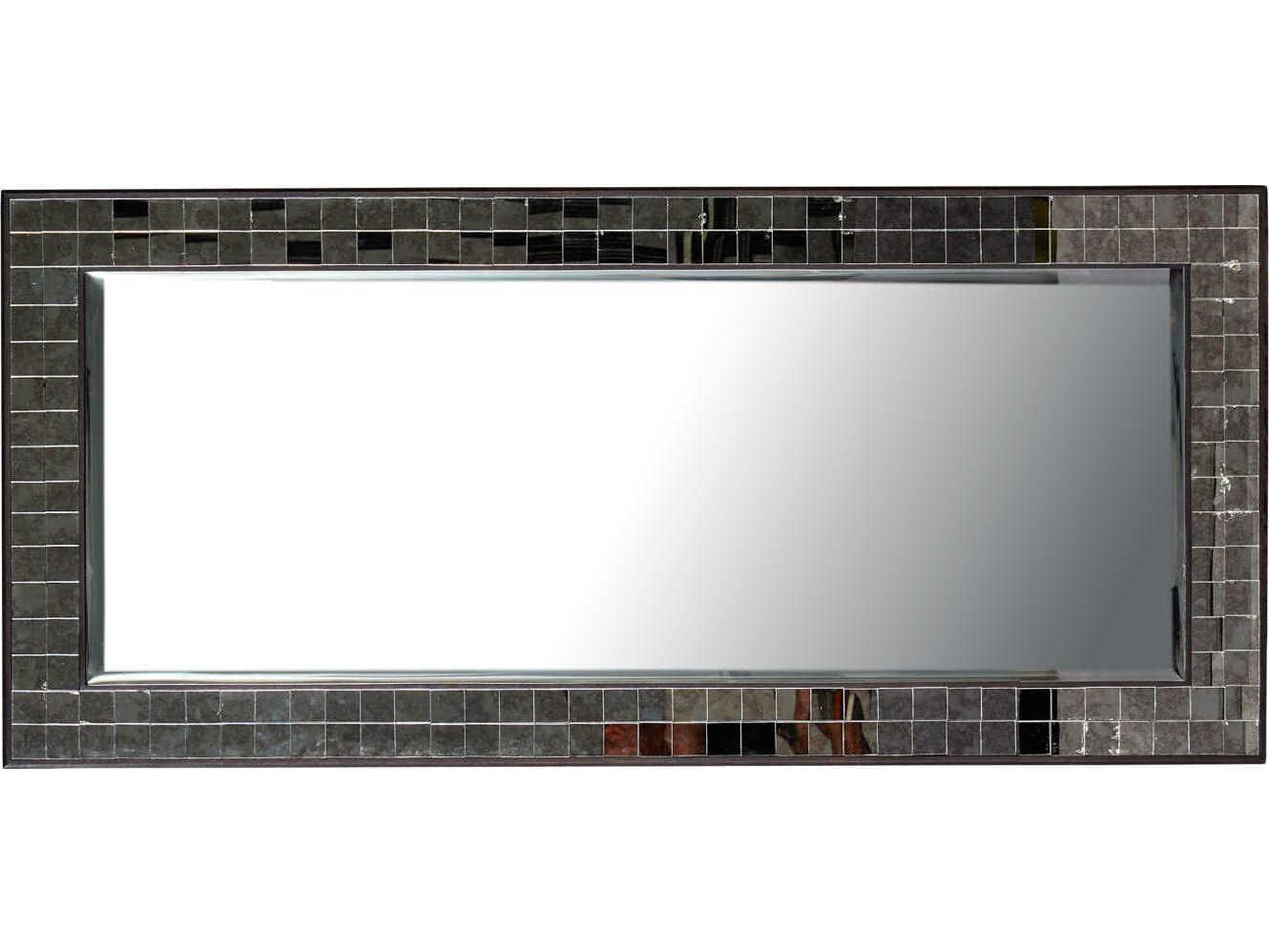 Currey & Company Mosaico Ebony Floor Wall Mirror