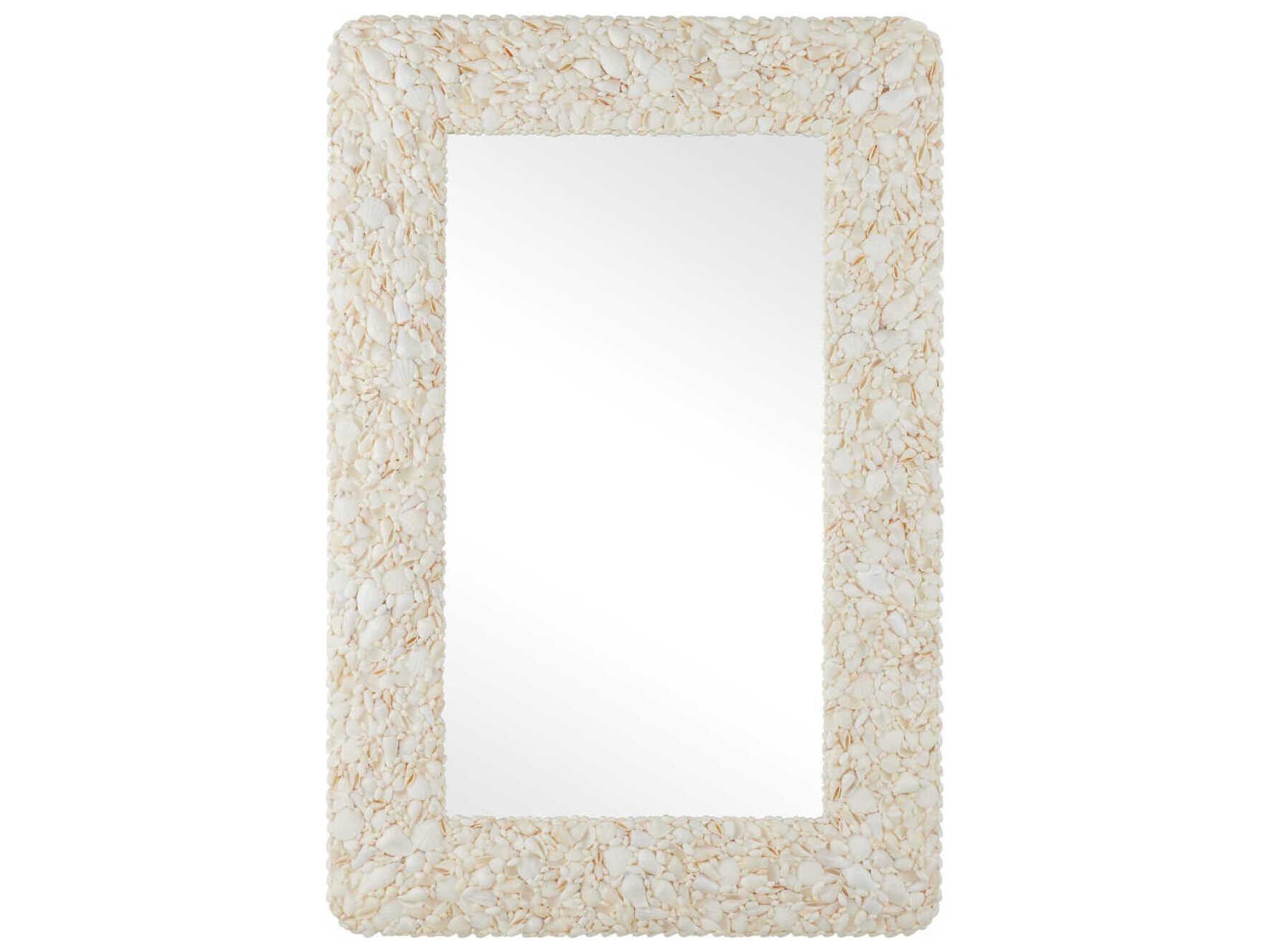 Currey & Company Turbinella Natural Rectangular Wall Mirror