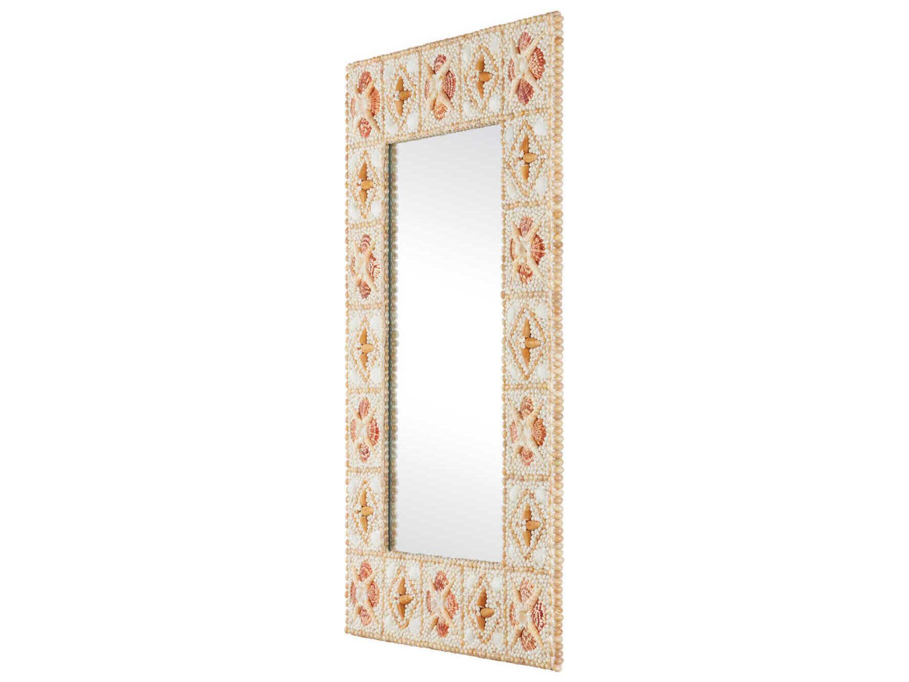 Currey & Company Junonia Natural Rectangular Wall Mirror
