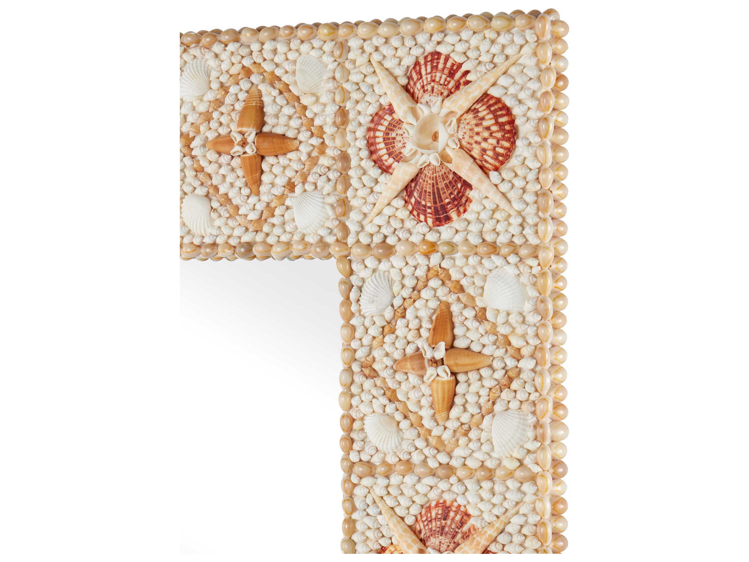 Currey & Company Junonia Natural Rectangular Wall Mirror