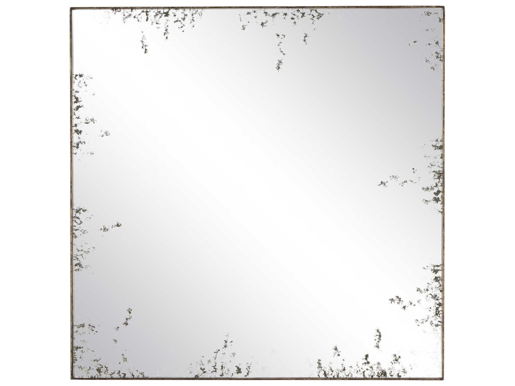 Currey & Company Rene Pyrite Bronze Square Antique Mirror