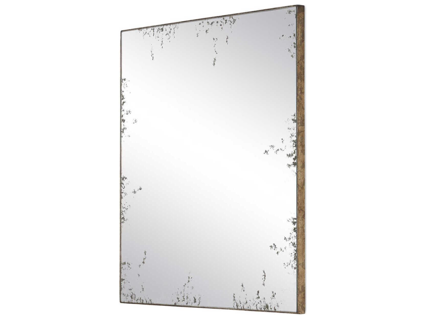 Currey & Company Rene Pyrite Bronze Square Antique Mirror