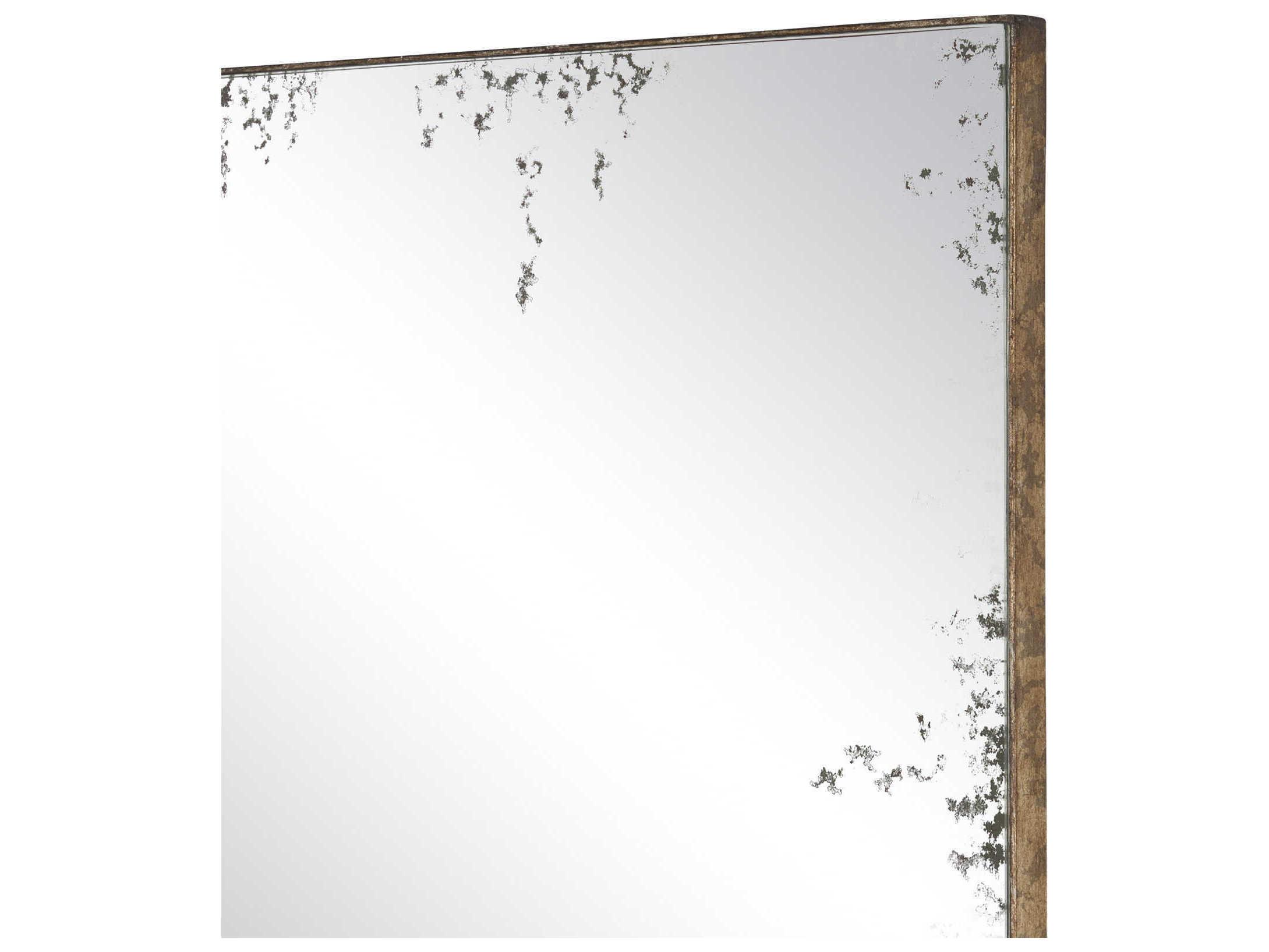 Currey & Company Rene Pyrite Bronze Square Antique Mirror