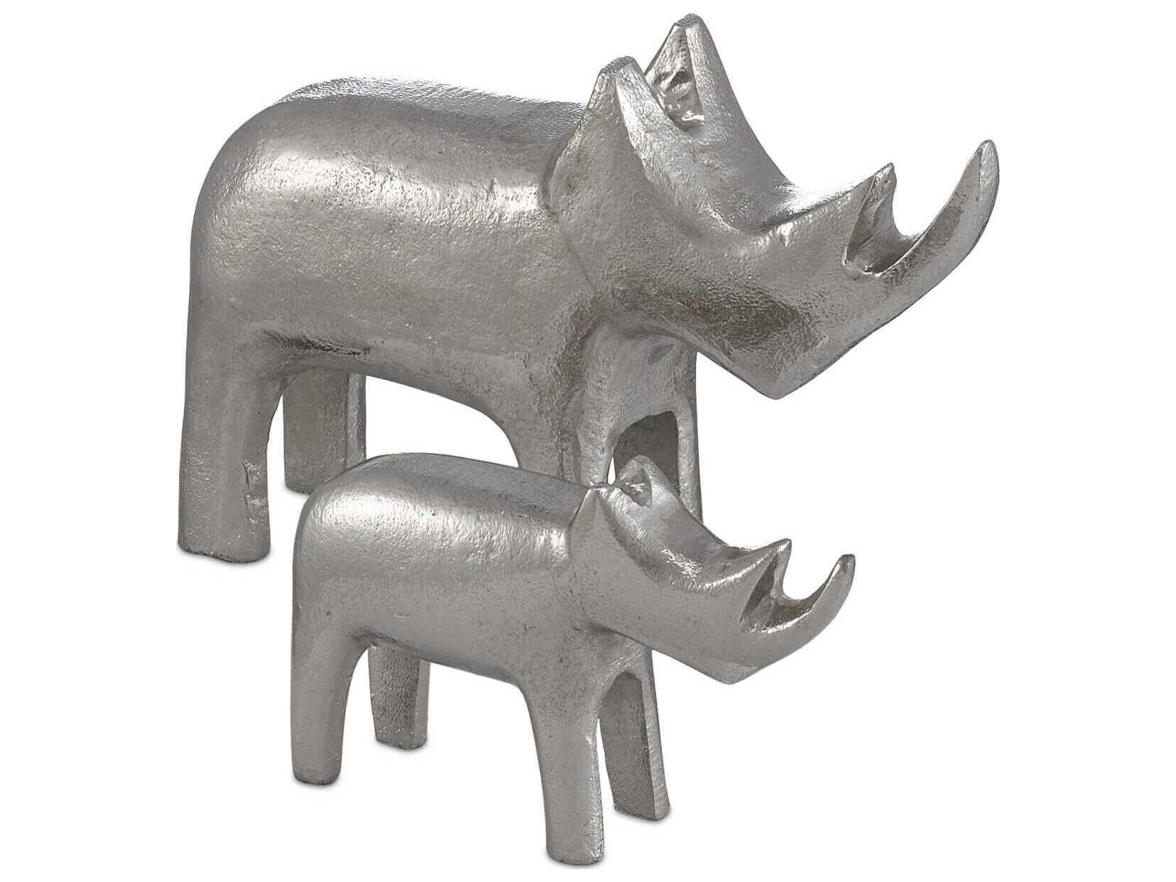 Currey & Company Kano Rhino Sculpture