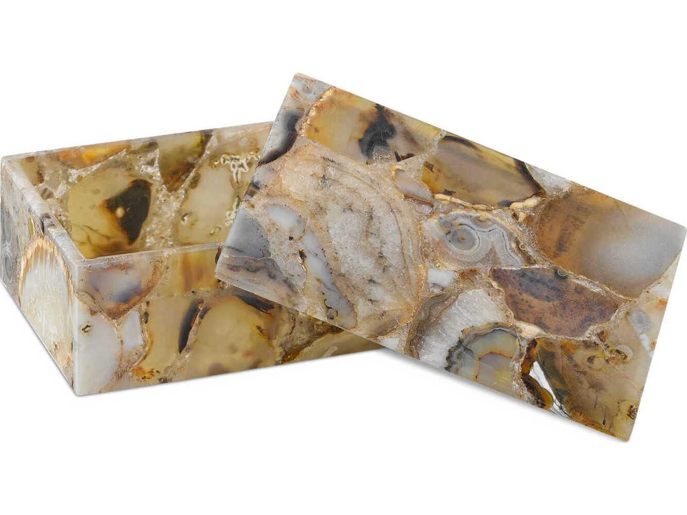 Currey & Company Malaga Black Agate Storage Case