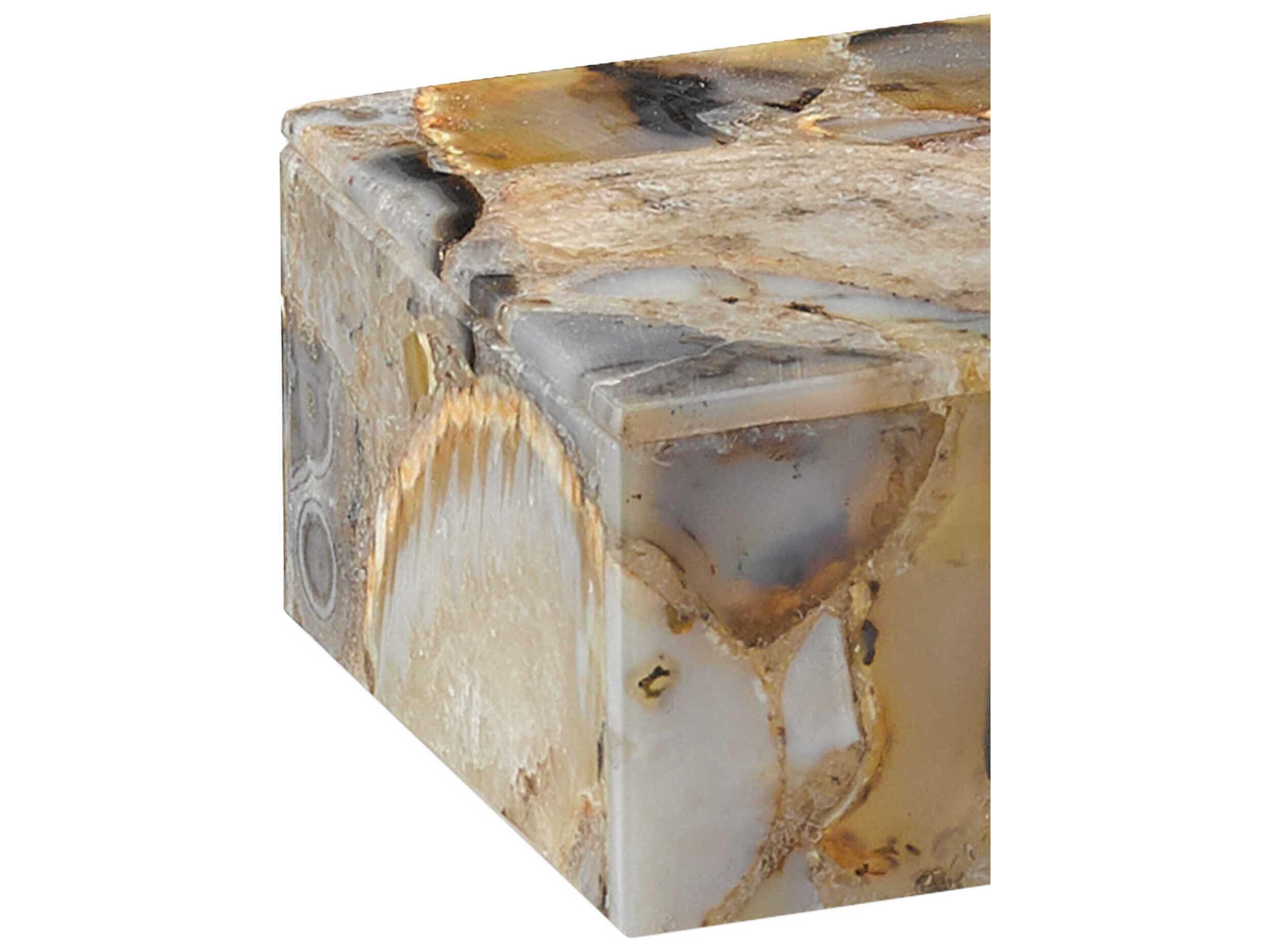 Currey & Company Malaga Black Agate Storage Case