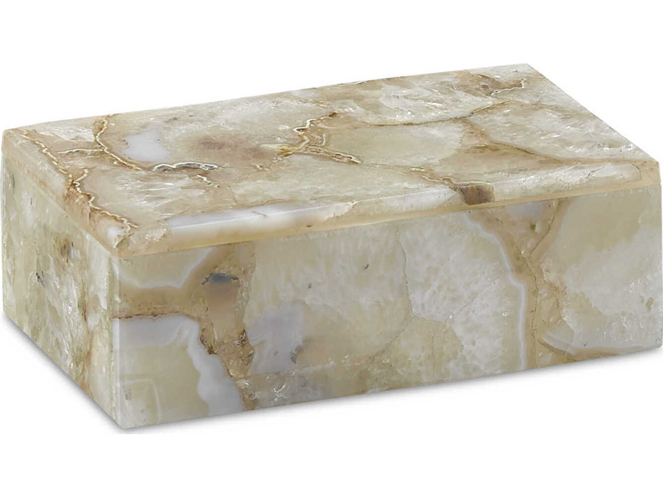 Currey & Company Benoit Natural Agate Storage Case