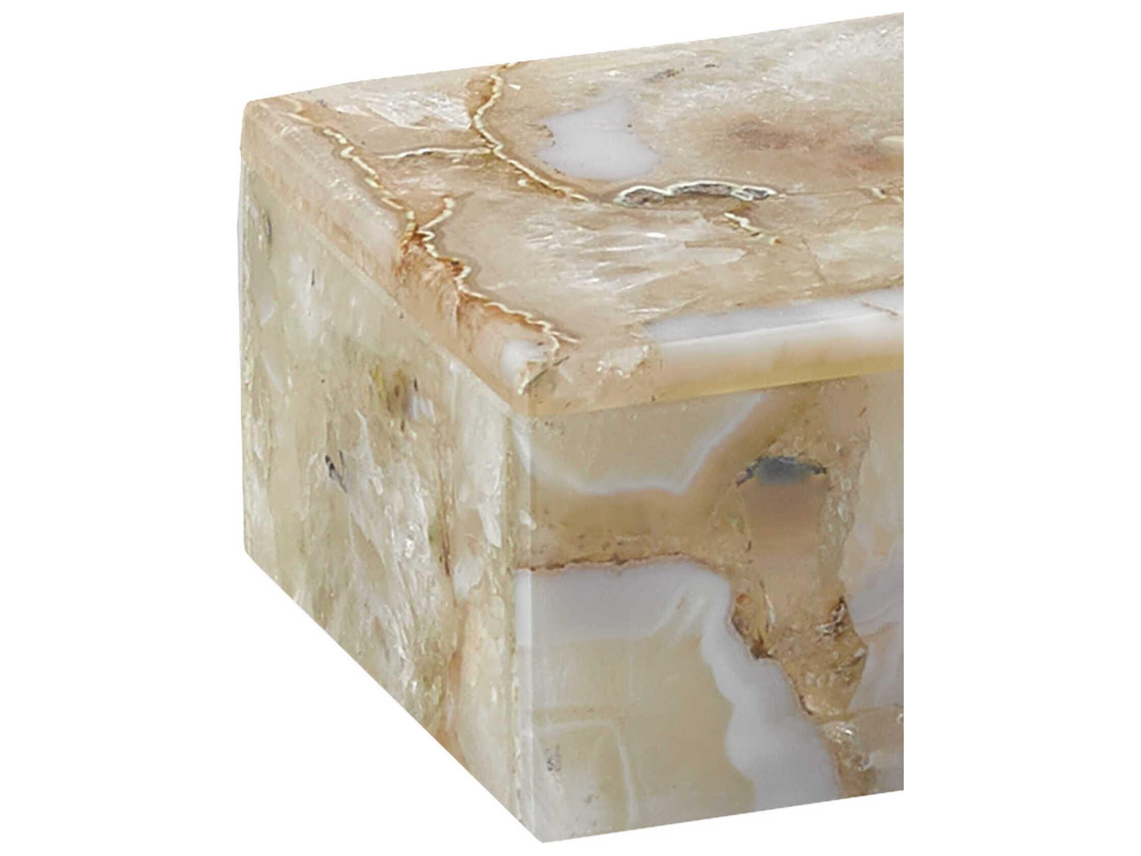 Currey & Company Benoit Natural Agate Storage Case
