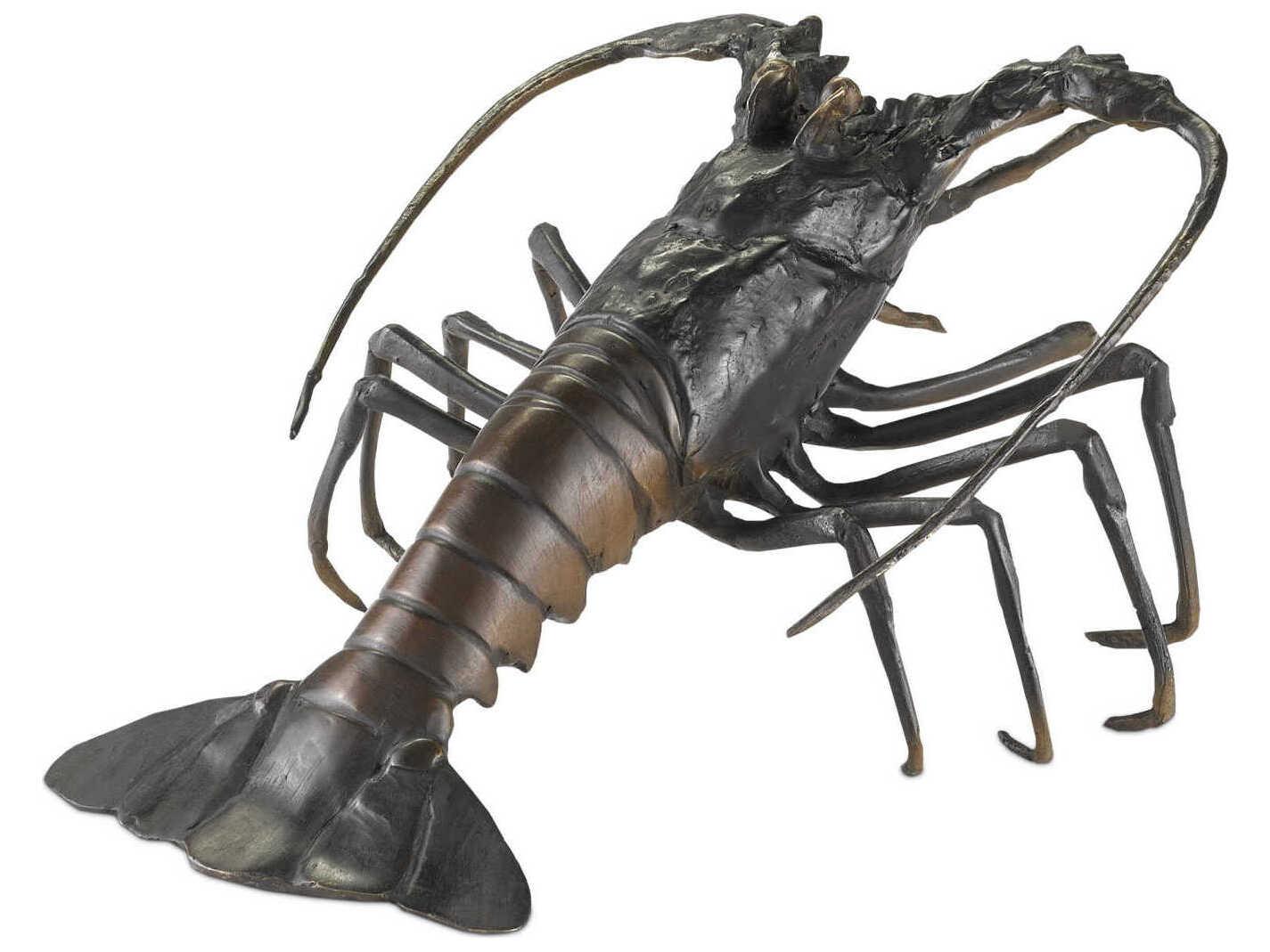 Currey & Company Black / Bronze Edo Lobster Sculpture