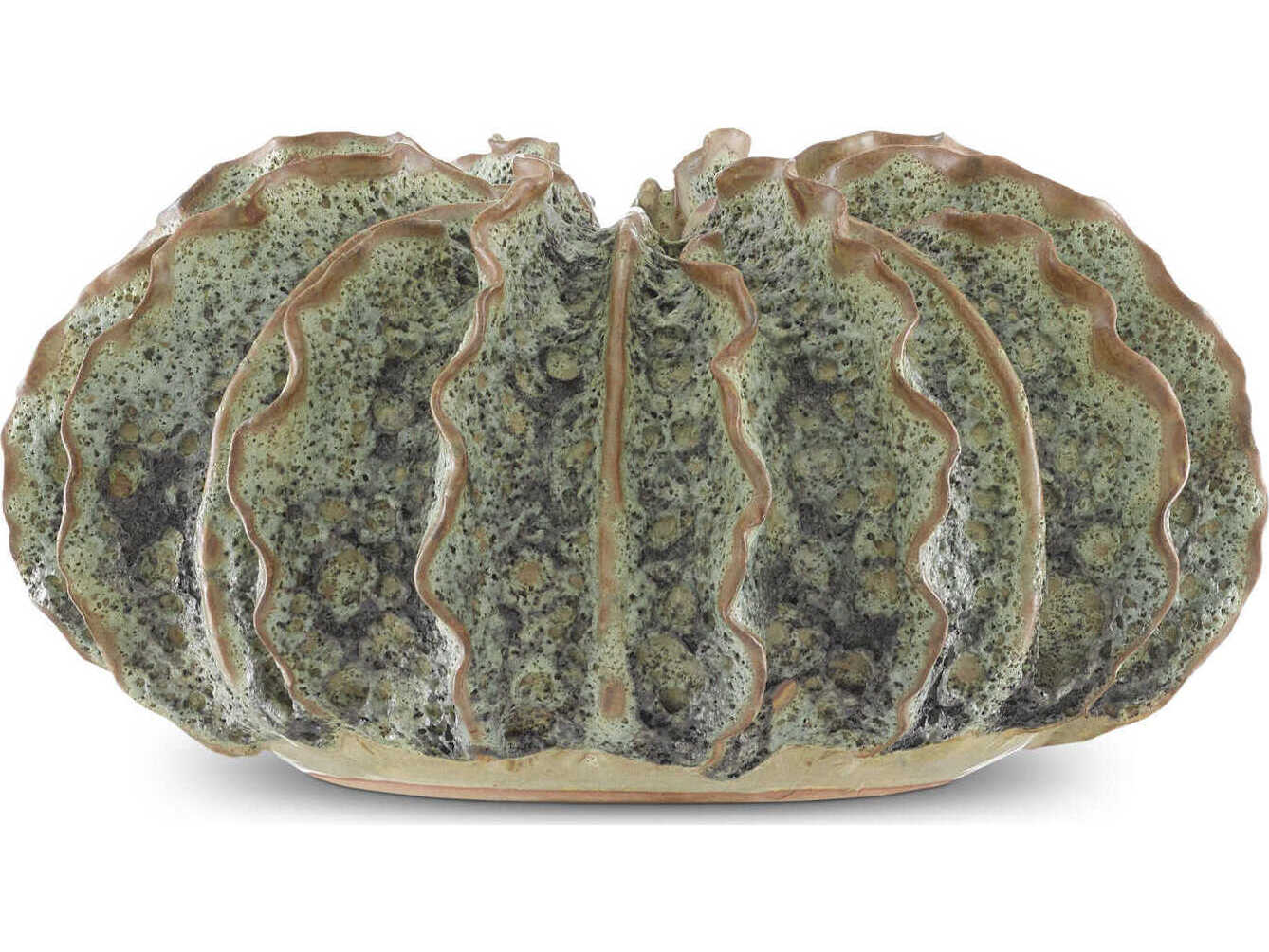 Currey & Company Sunken Boat Moss Green Wings Vase