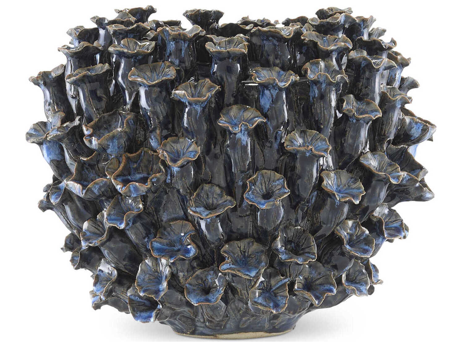 Currey & Company Manitapi Blue 7" High Vase