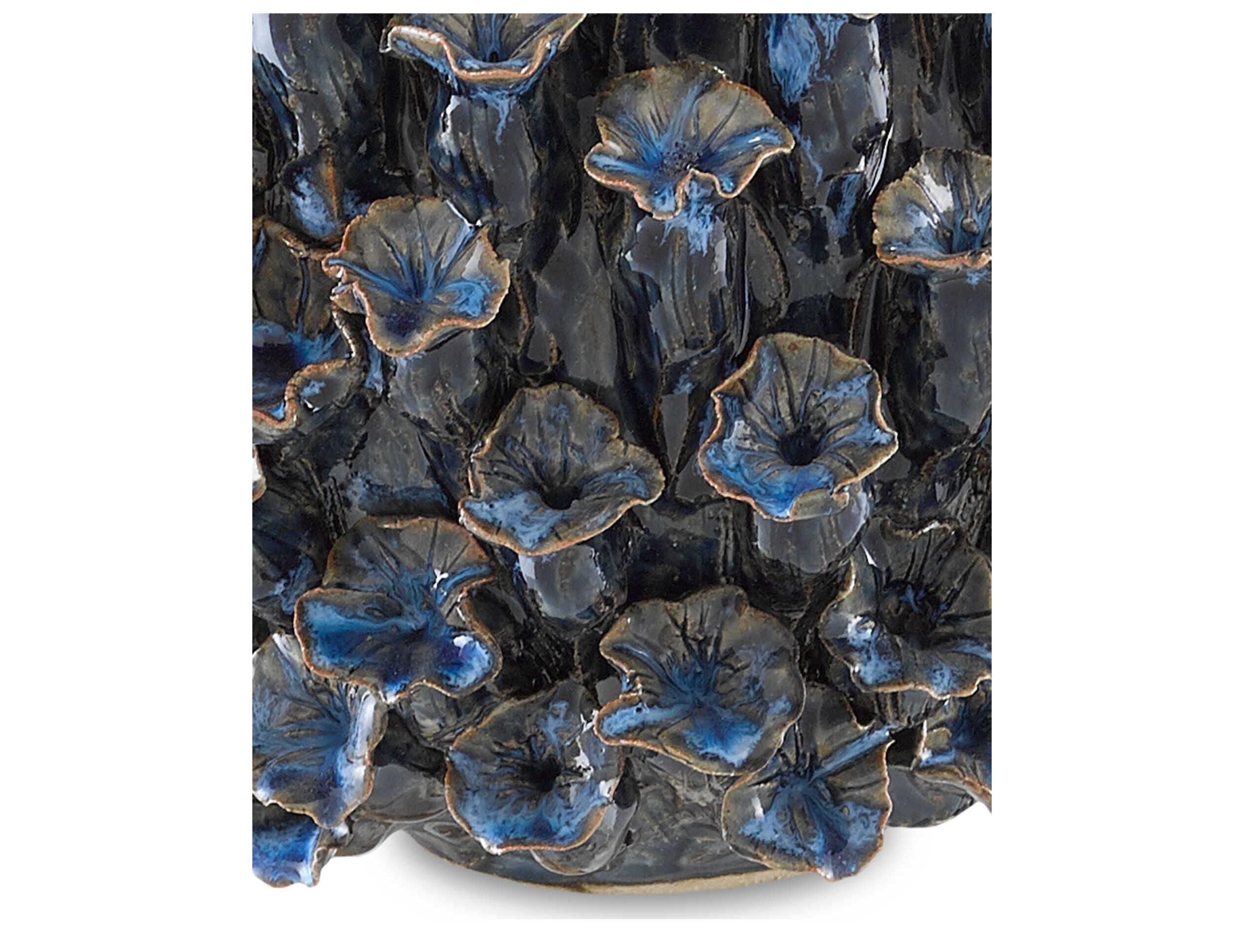 Currey & Company Manitapi Blue 7" High Vase