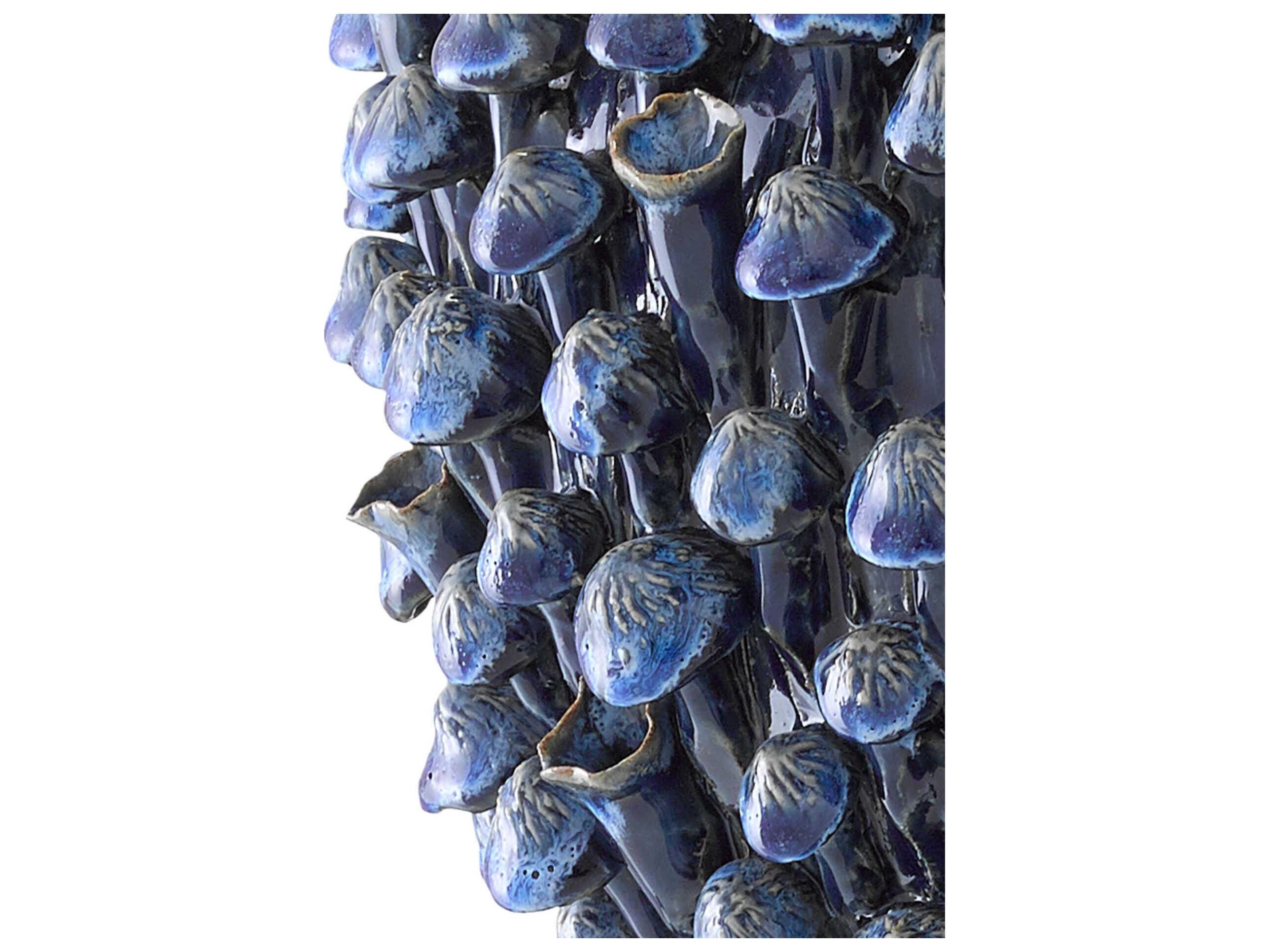 Currey & Company Manitapi Blue 12" High Vase