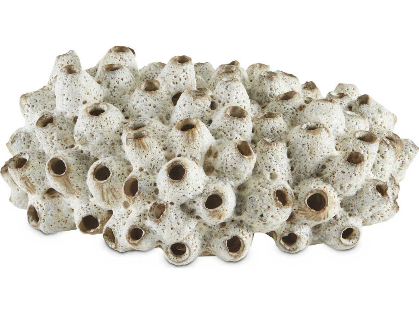 Currey & Company Antique White Sulawasi Shells Sculpture