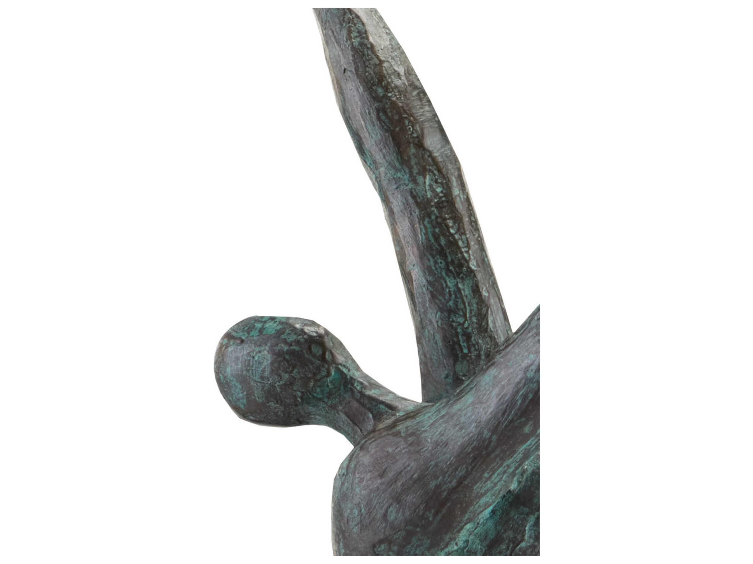 Currey & Company Green / Black Butterfly Ballerina Sculpture