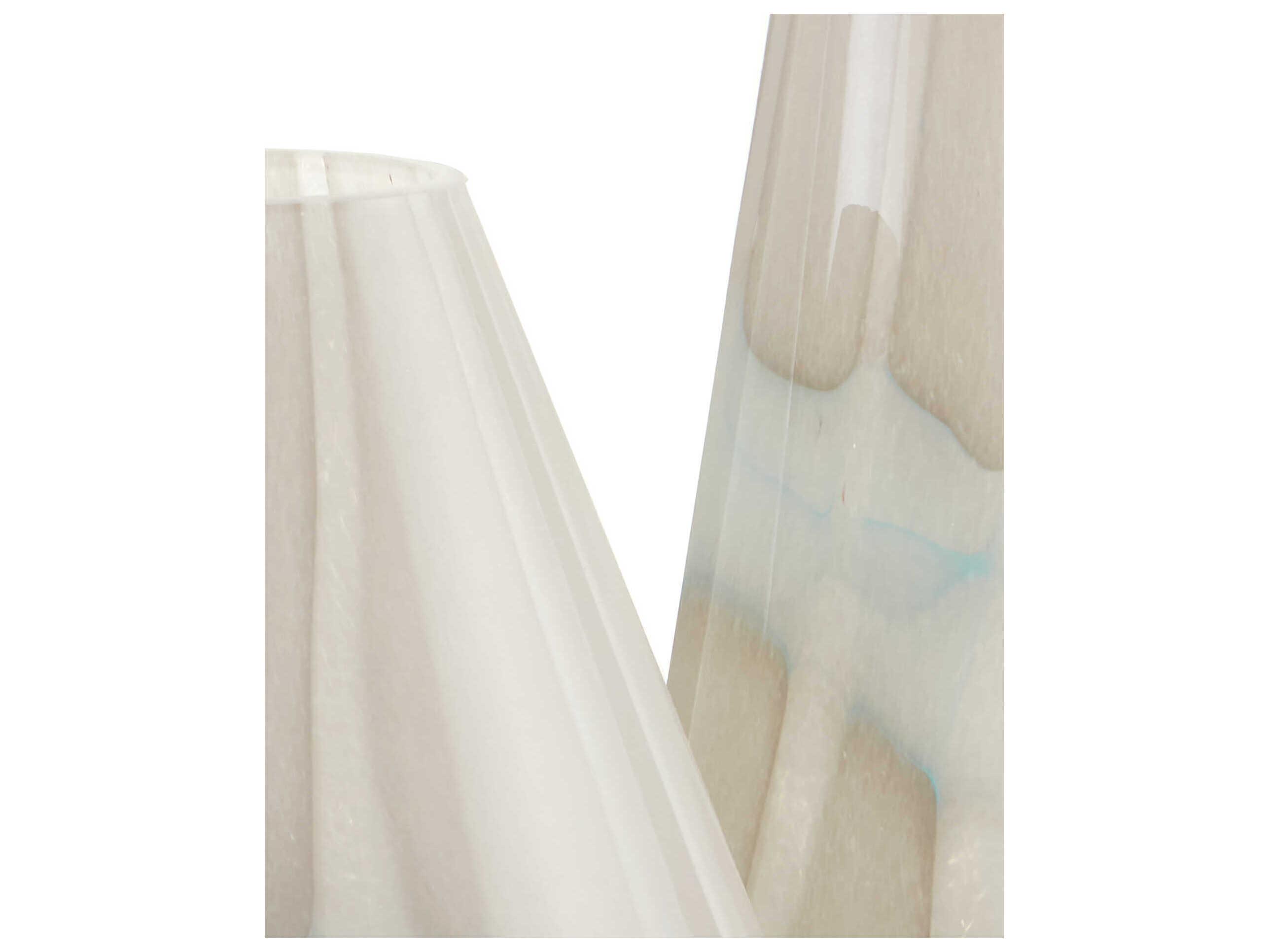 Currey & Company Floating Cloud Light Gray / White Vase Set of 3