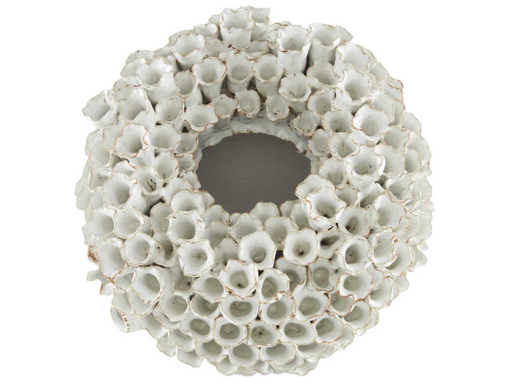 Currey & Company Manitapi White Vase