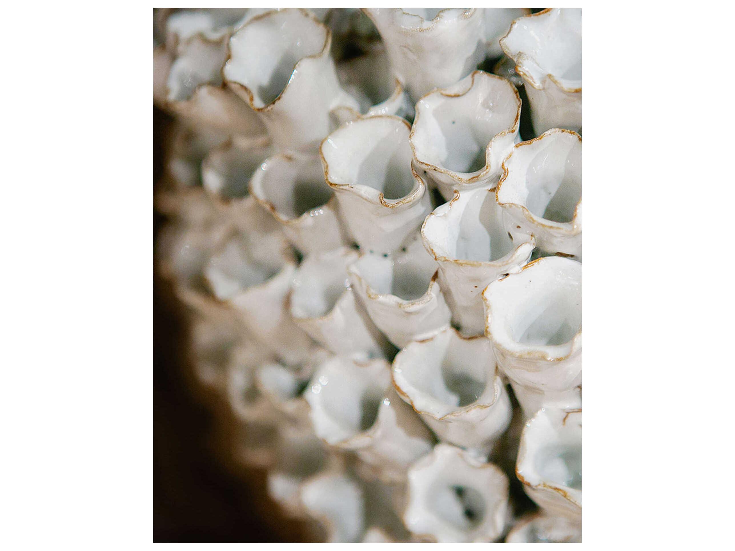 Currey & Company Manitapi White Vase