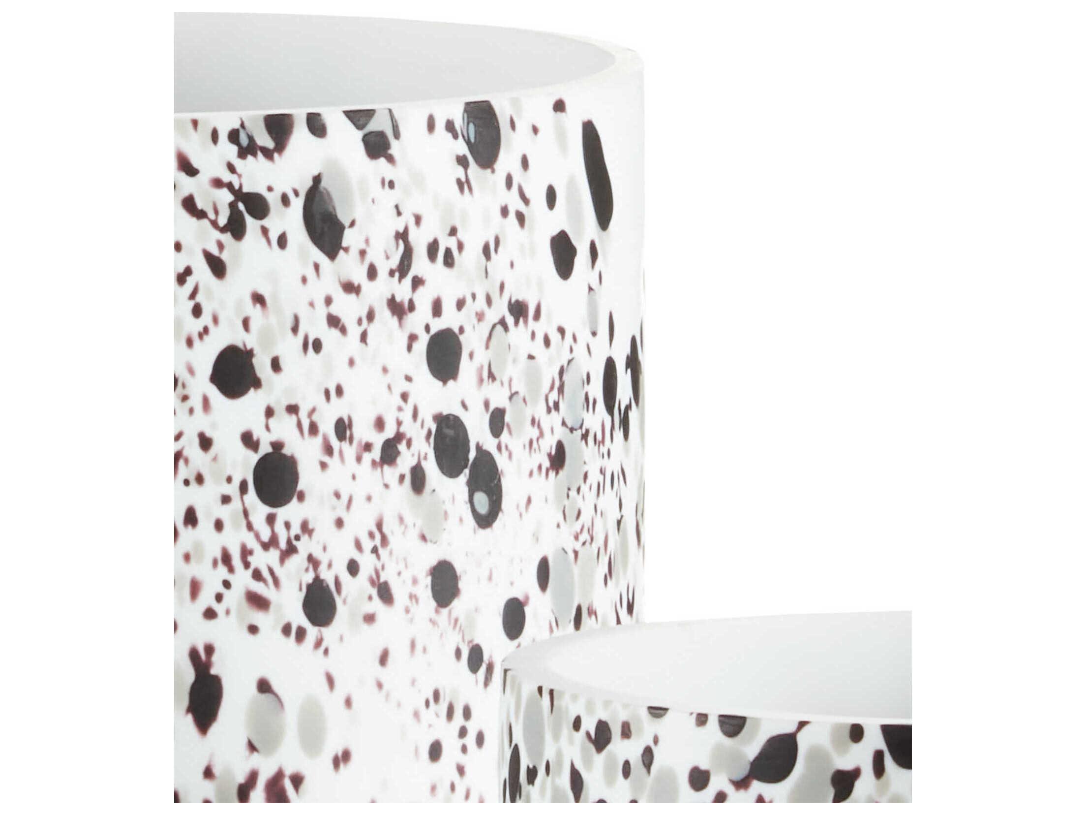 Currey & Company Pari White Confetti Vase Set of 2