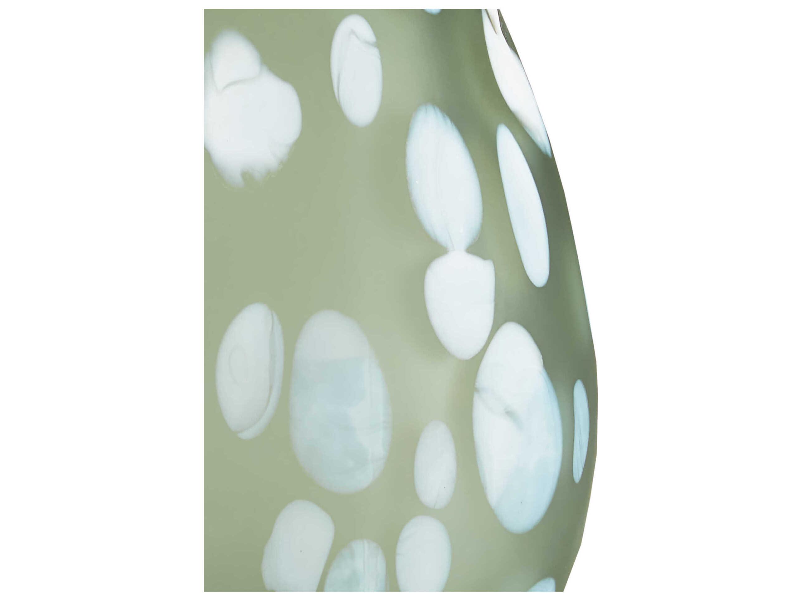 Currey & Company Hana Green / White Vase Set of 2