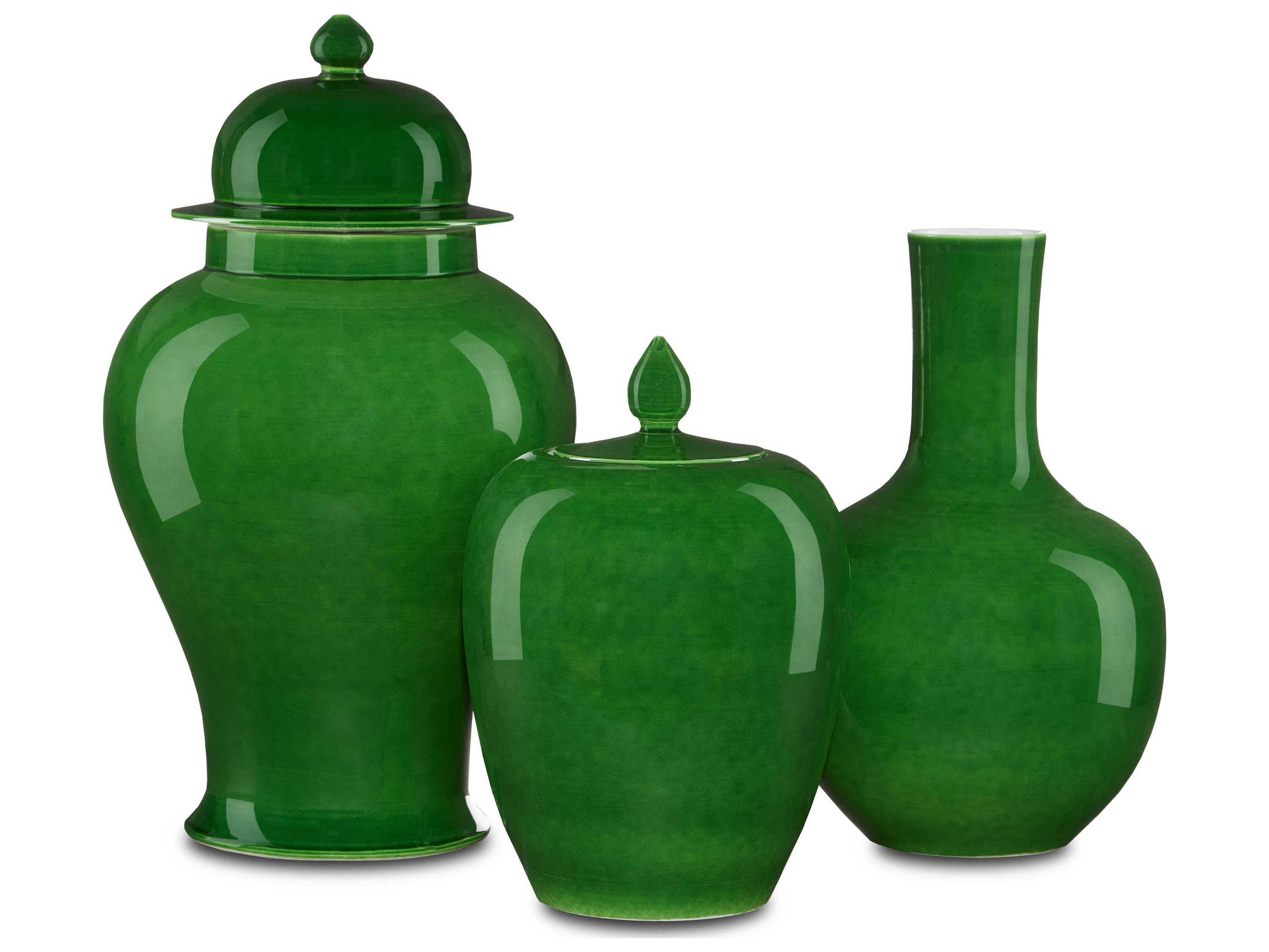 Currey & Company Imperial Green Ginger Jar