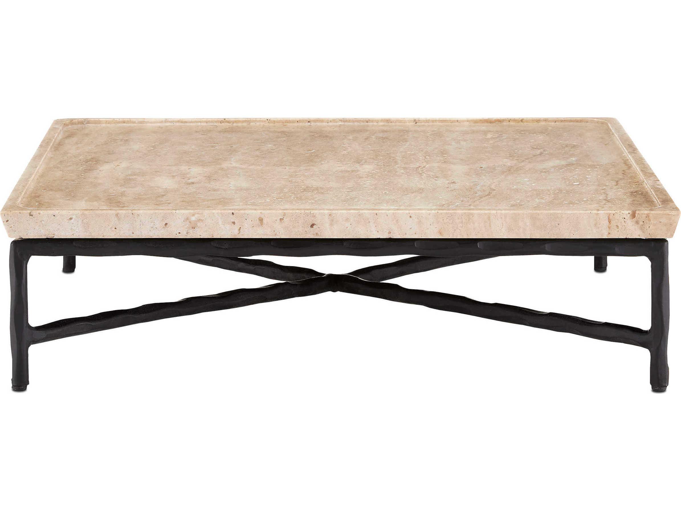 Currey & Company Boyles Black / Natural Serving Tray