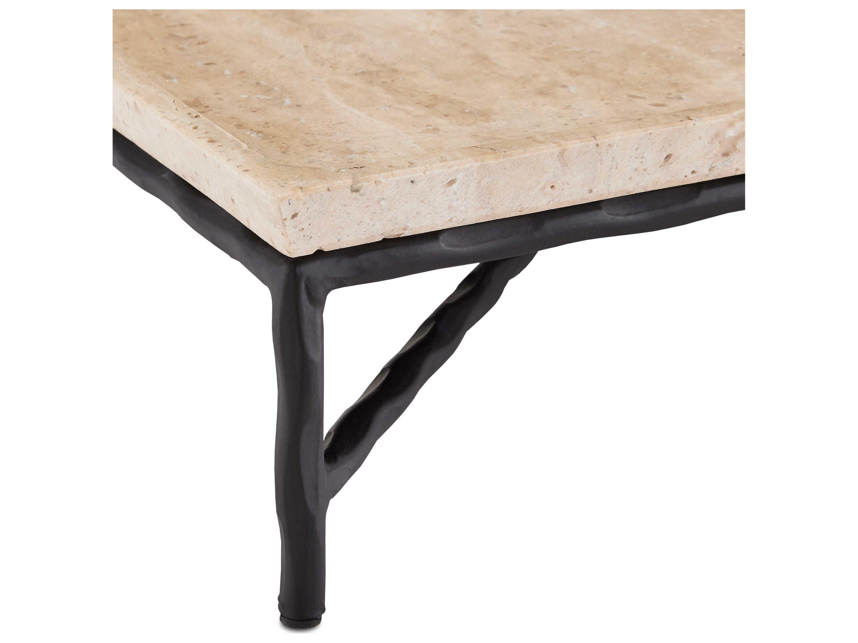 Currey & Company Boyles Black / Natural Serving Tray