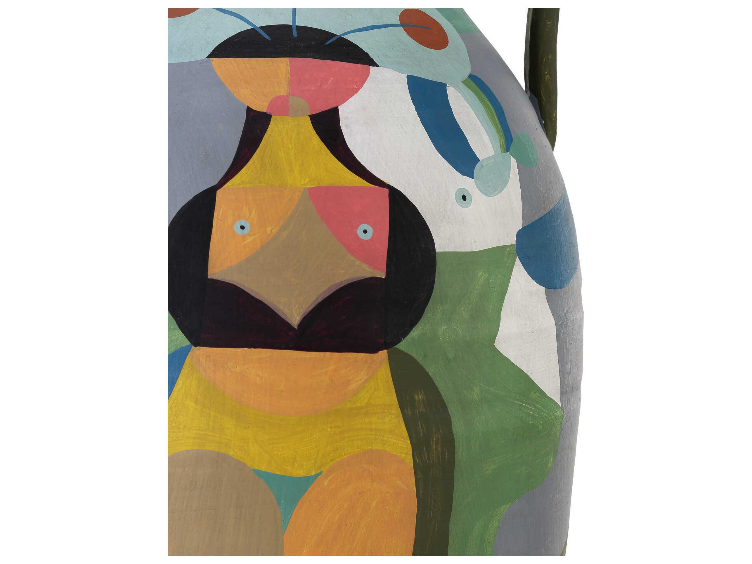 Currey & Company Multicolor 24" High Amphora Vase