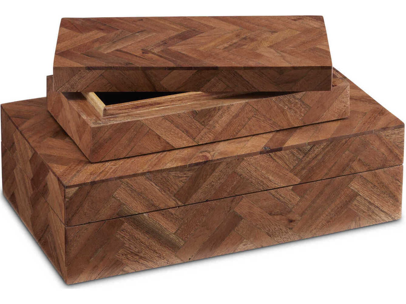 Currey & Company Natural Alfeo Box Set of 2