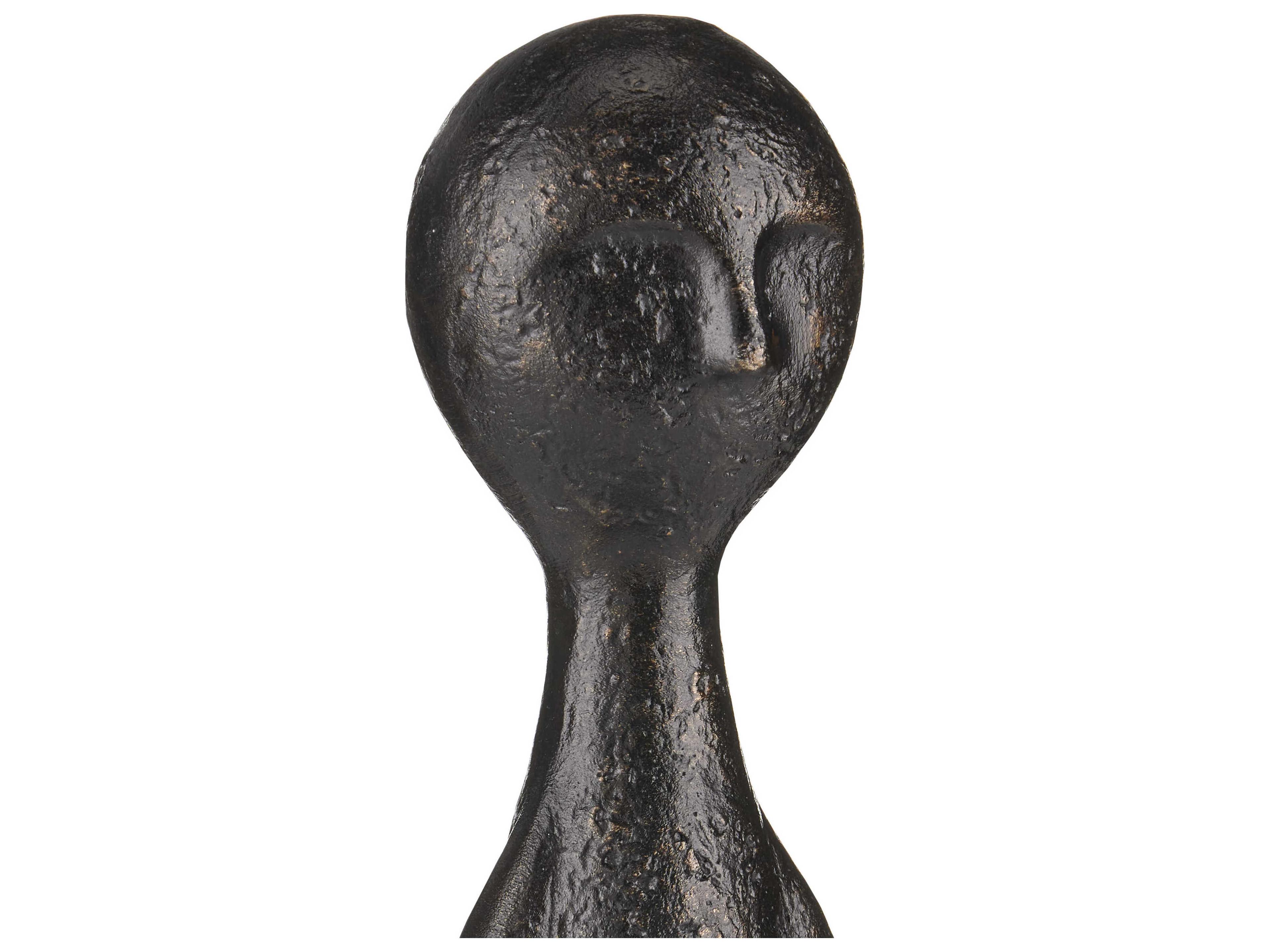 Currey & Company Bronze Ganav Figure Sculpture Set of 3