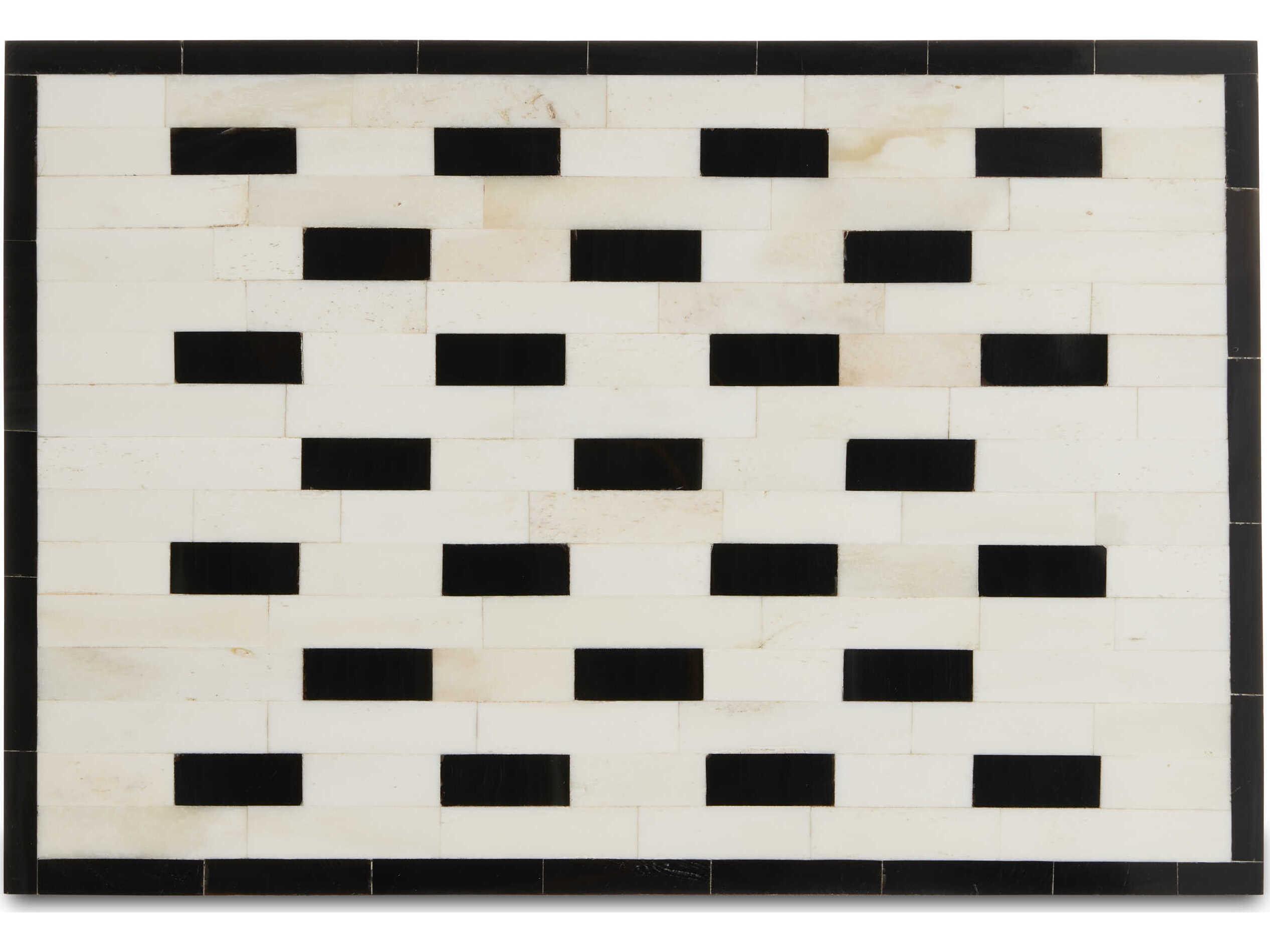 Currey & Company White / Black / Natural Carmine Box