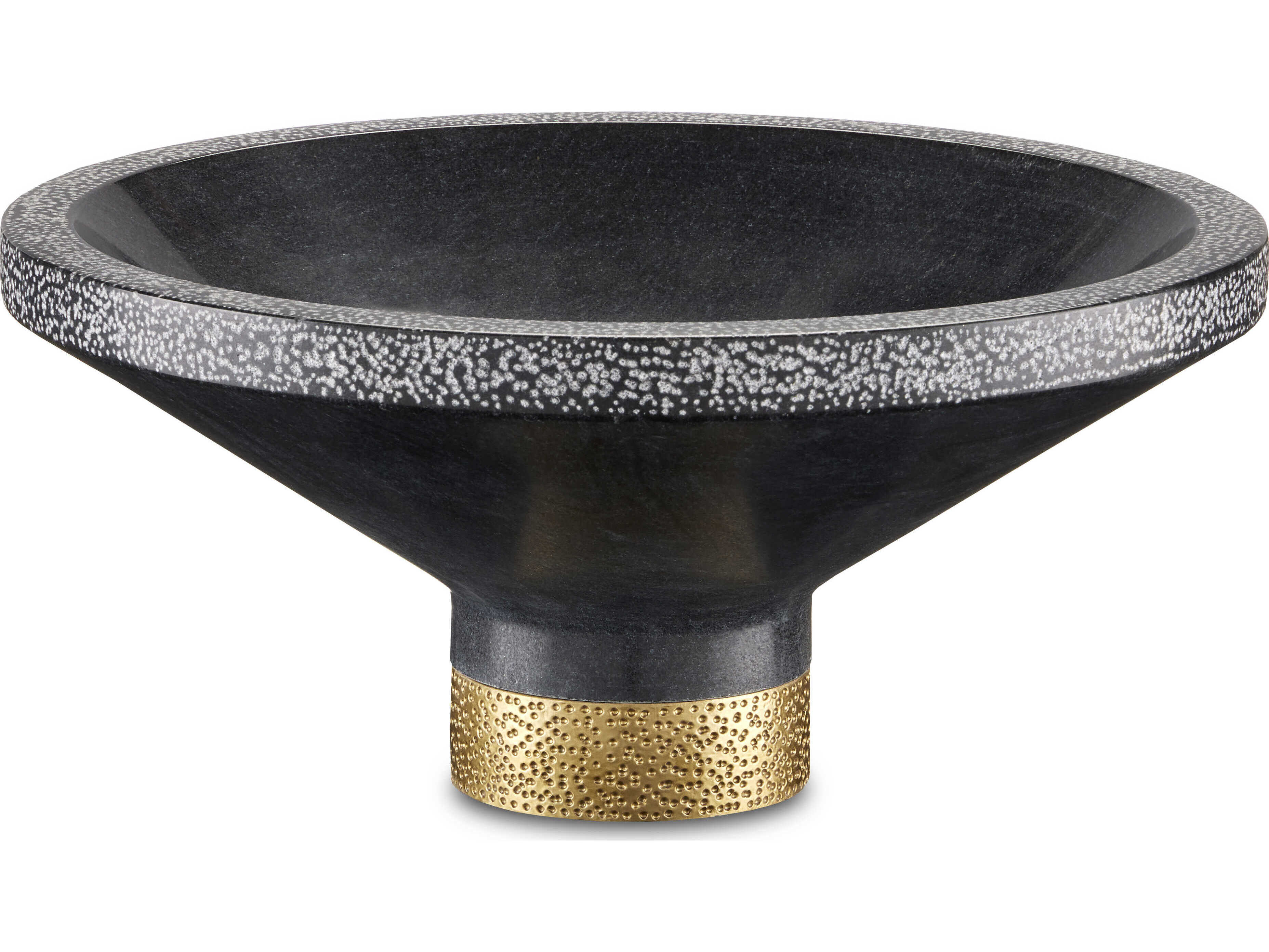 Currey & Company Vincent Black / Brass Decorative Bowl