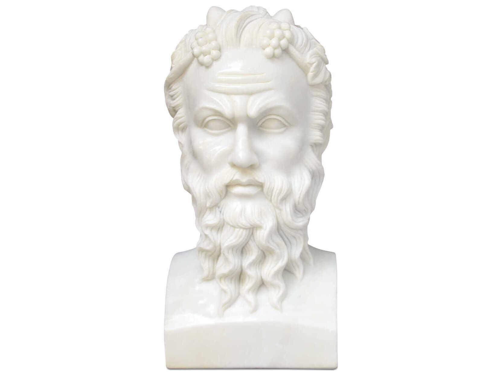 Currey & Company Hector Marble Bust Sculpture