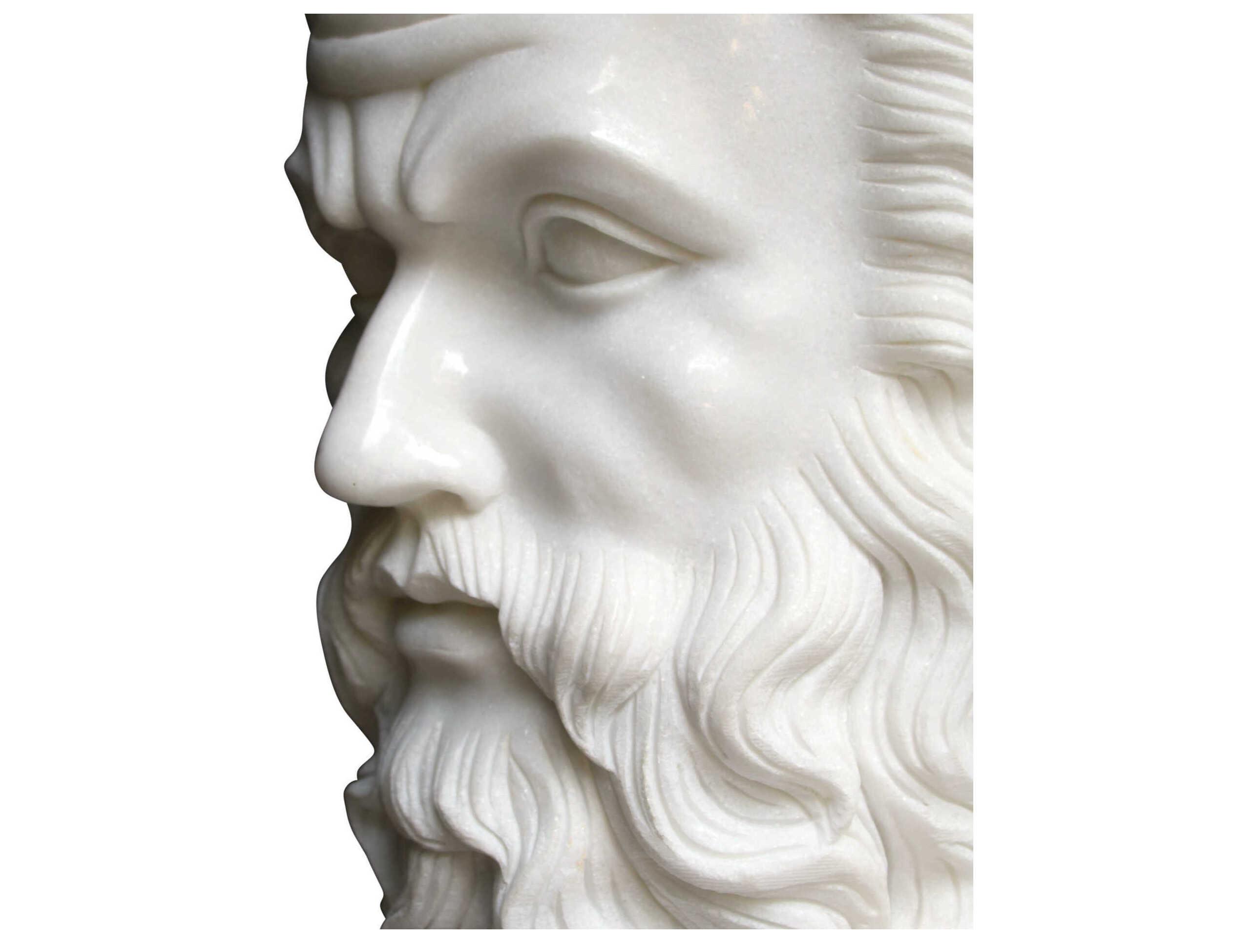 Currey & Company Hector Marble Bust Sculpture