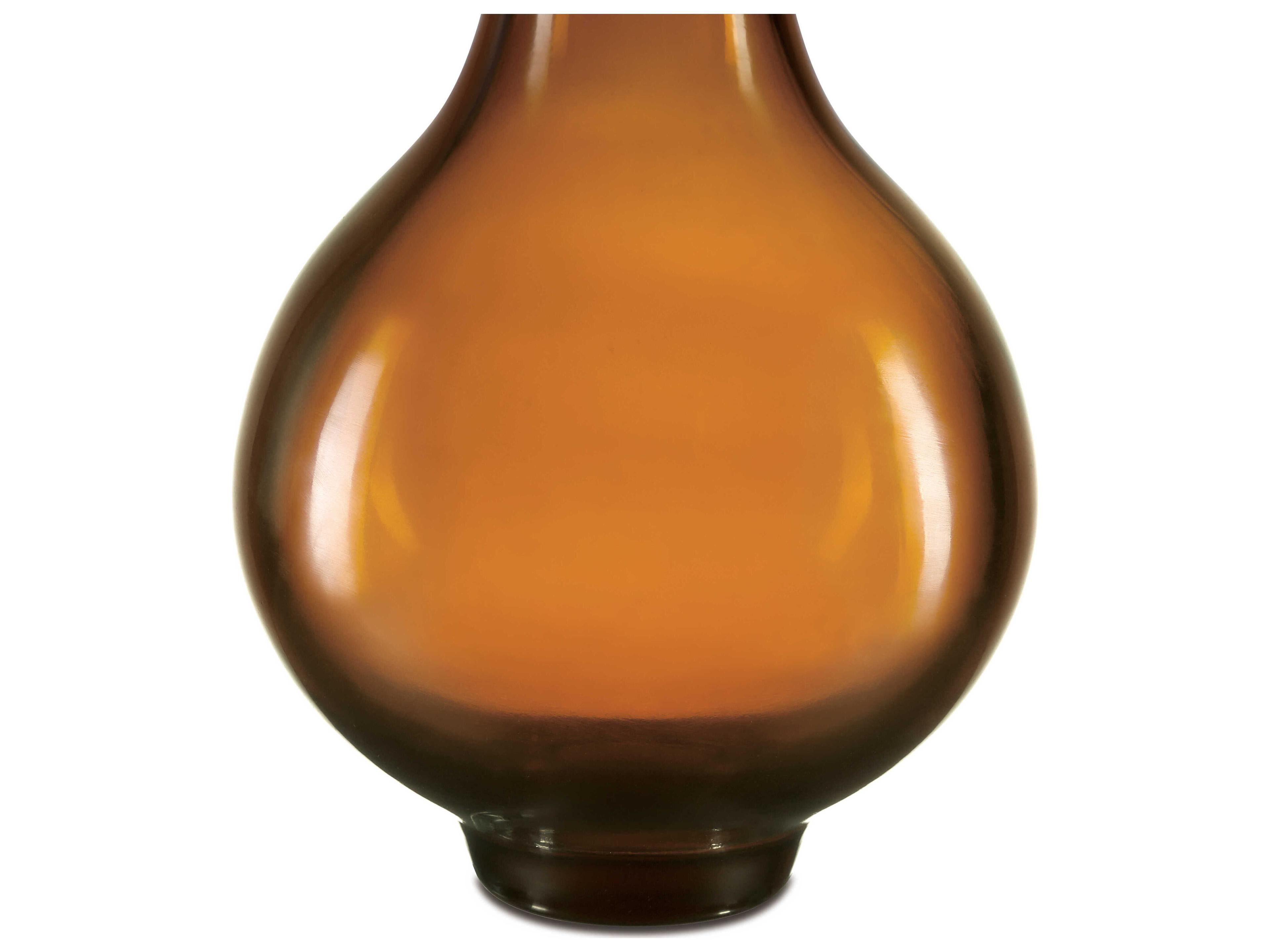 Currey & Company Imperial Amber Peking Long Neck Vase