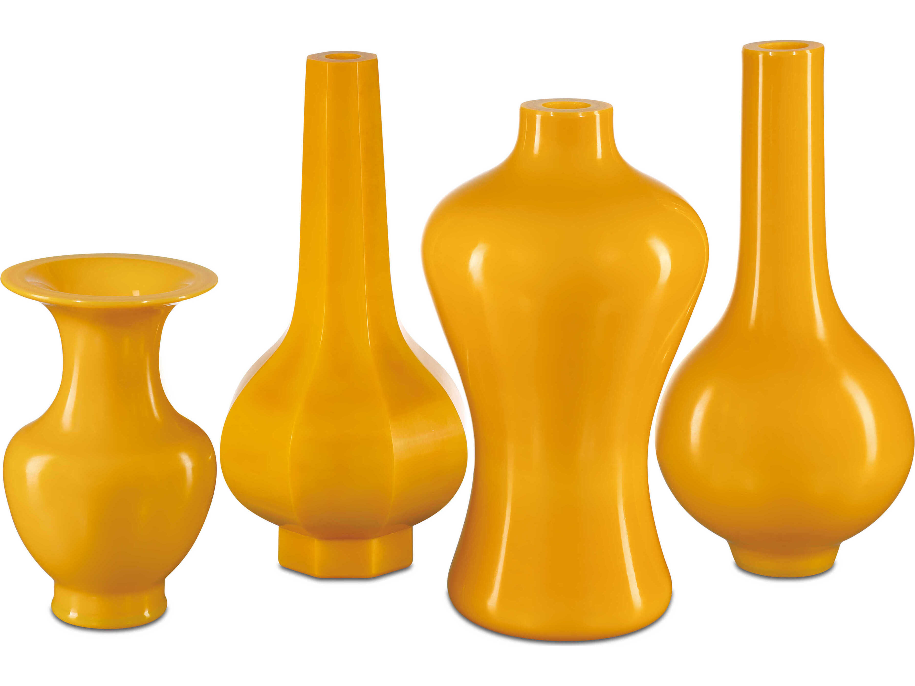 Currey & Company Imperial Yellow Peking Vase