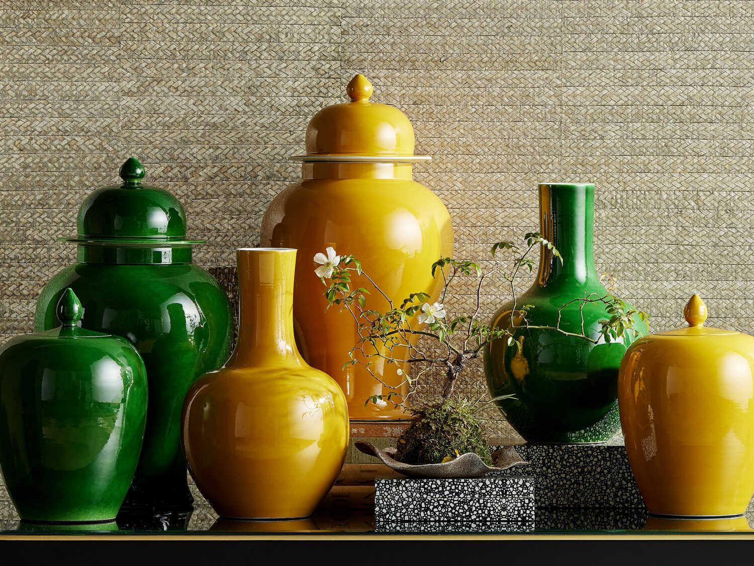 Currey & Company Imperial Green Temple Jar