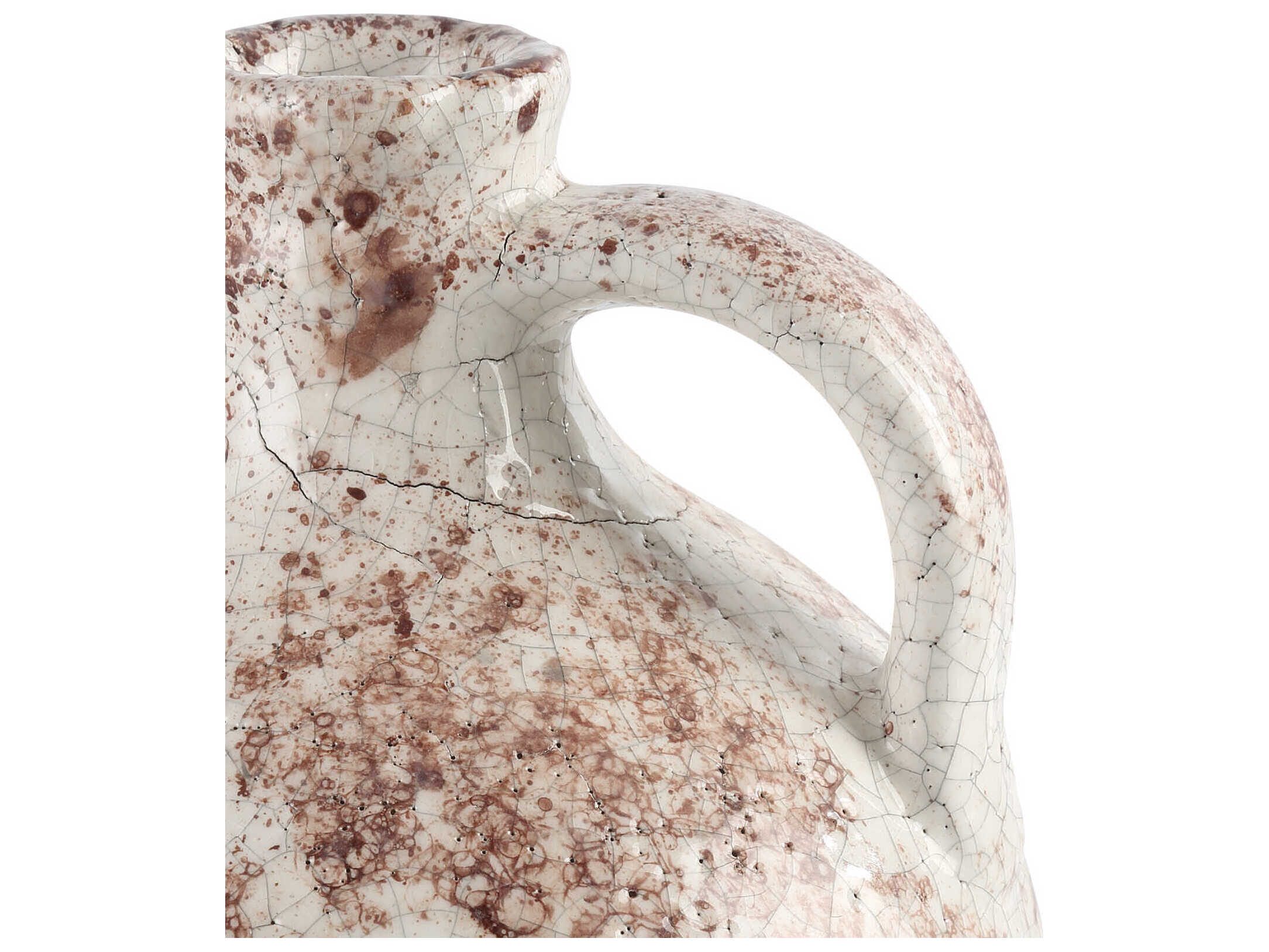 Currey & Company Brown / Off White Marne Demijohn Vase Set of 3