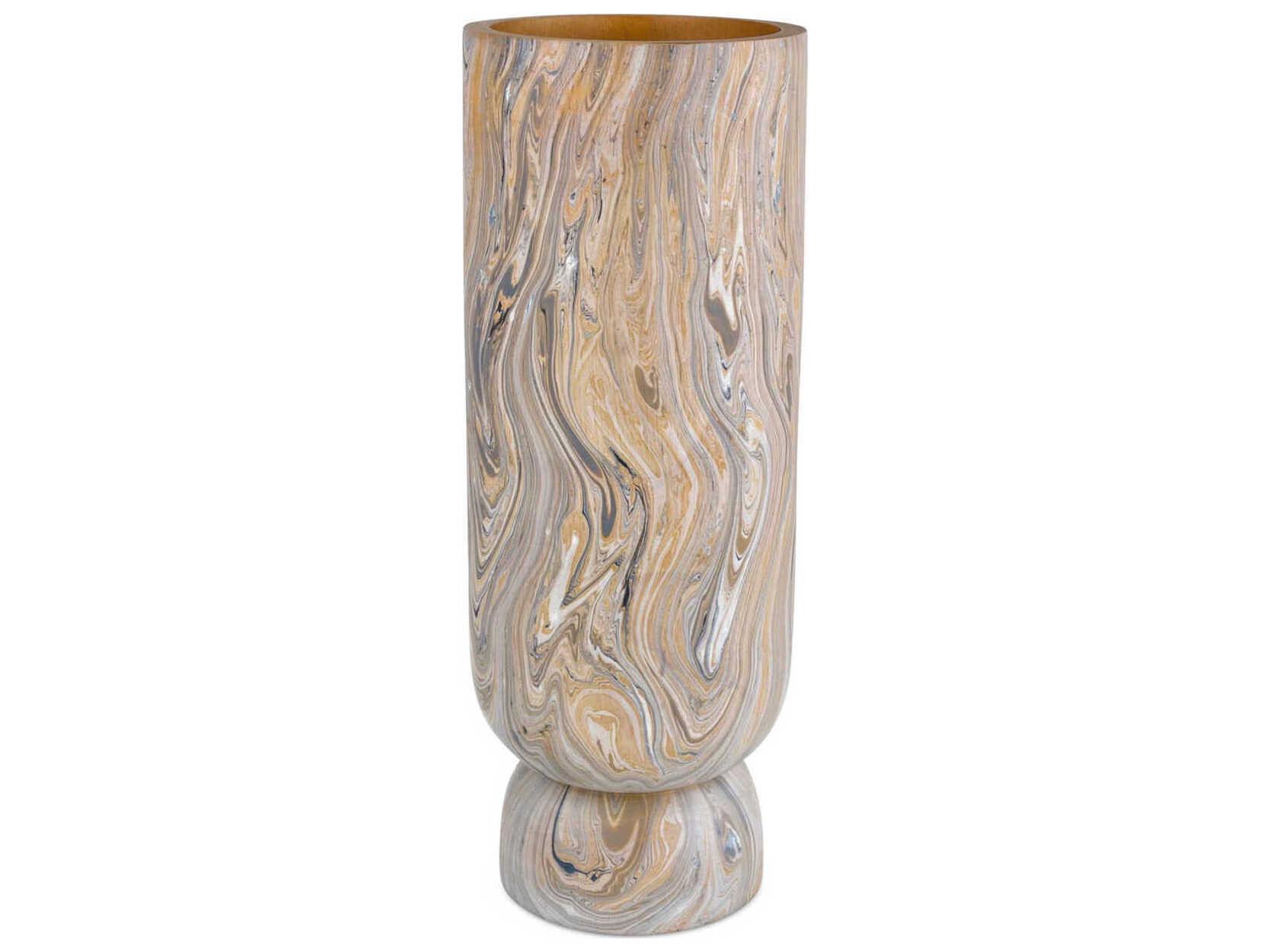 Currey & Company London Sky Dark Brown / Natural Vase Set of 3