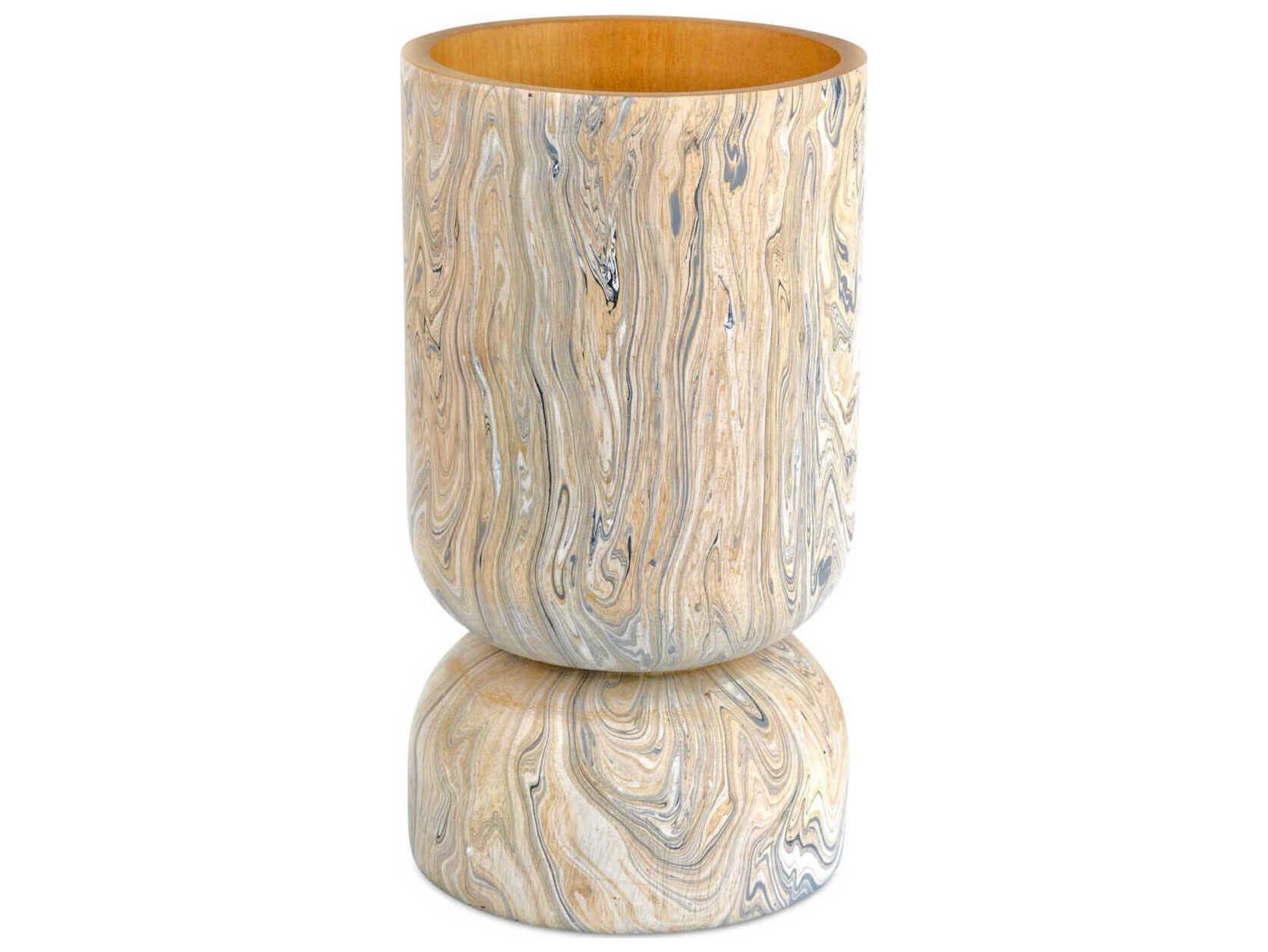 Currey & Company London Sky Dark Brown / Natural Vase Set of 3