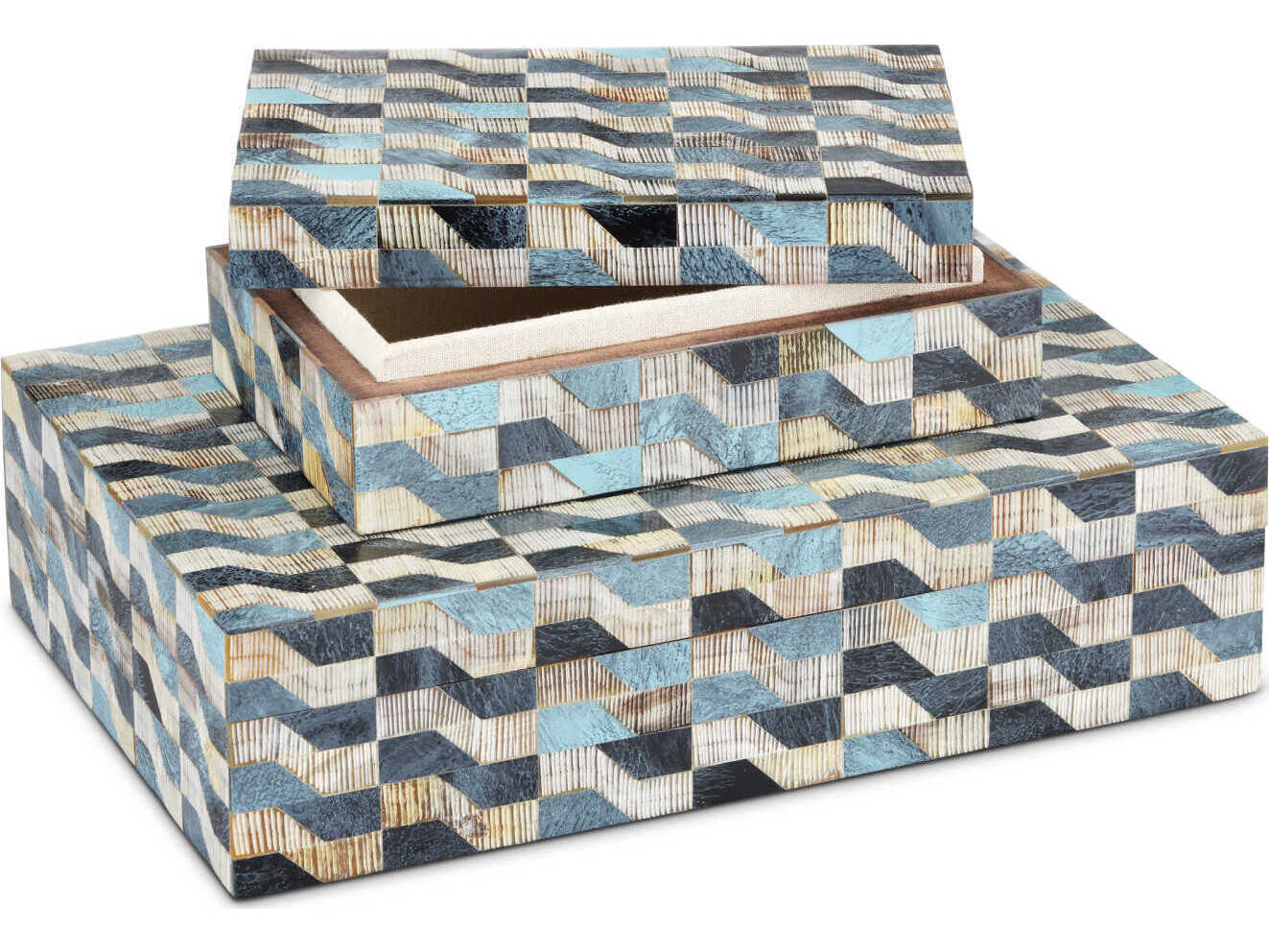 Currey & Company Ezra Box Set of 2