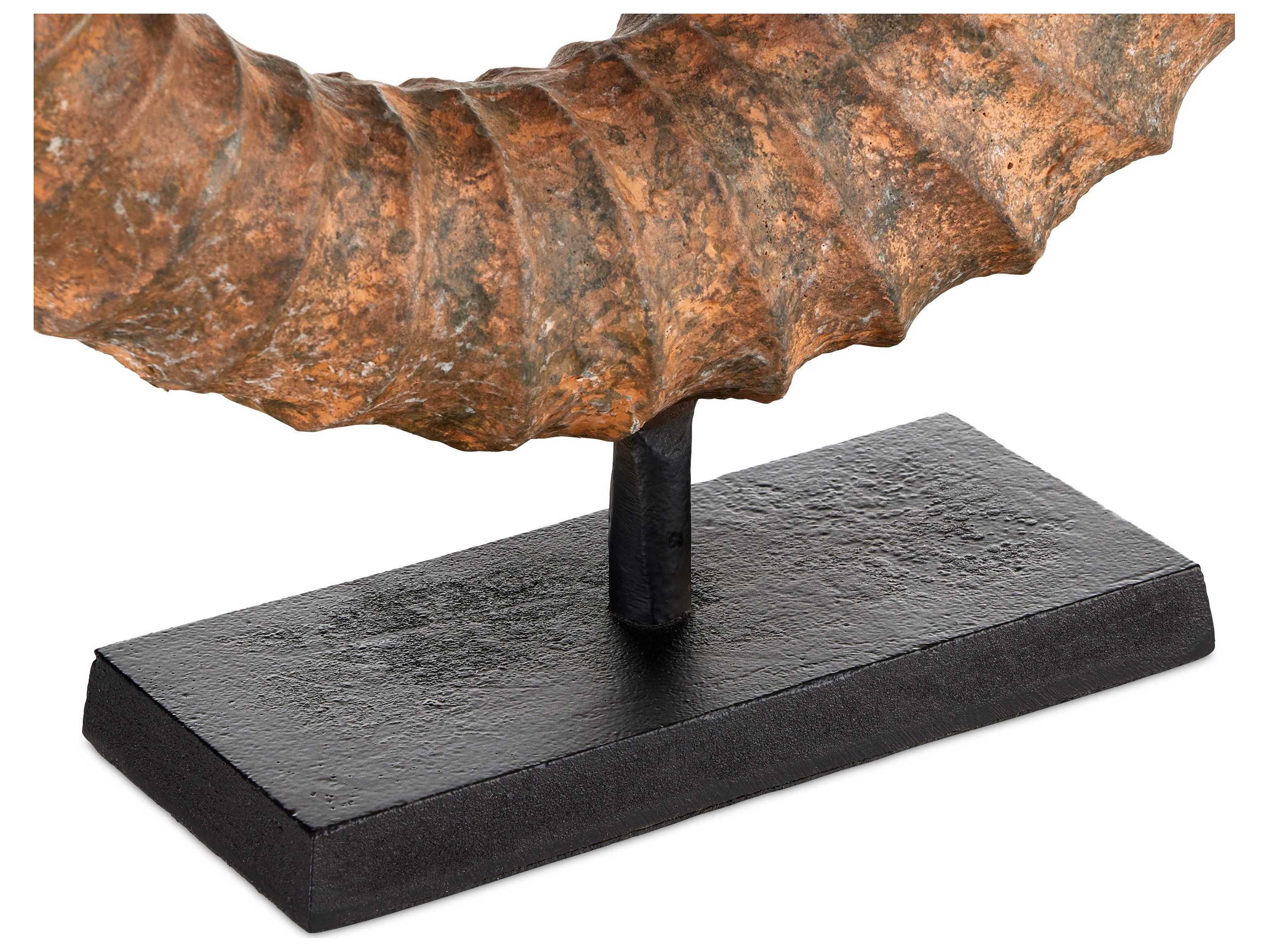 Currey & Company Faux Horn Sculpture Set of 2