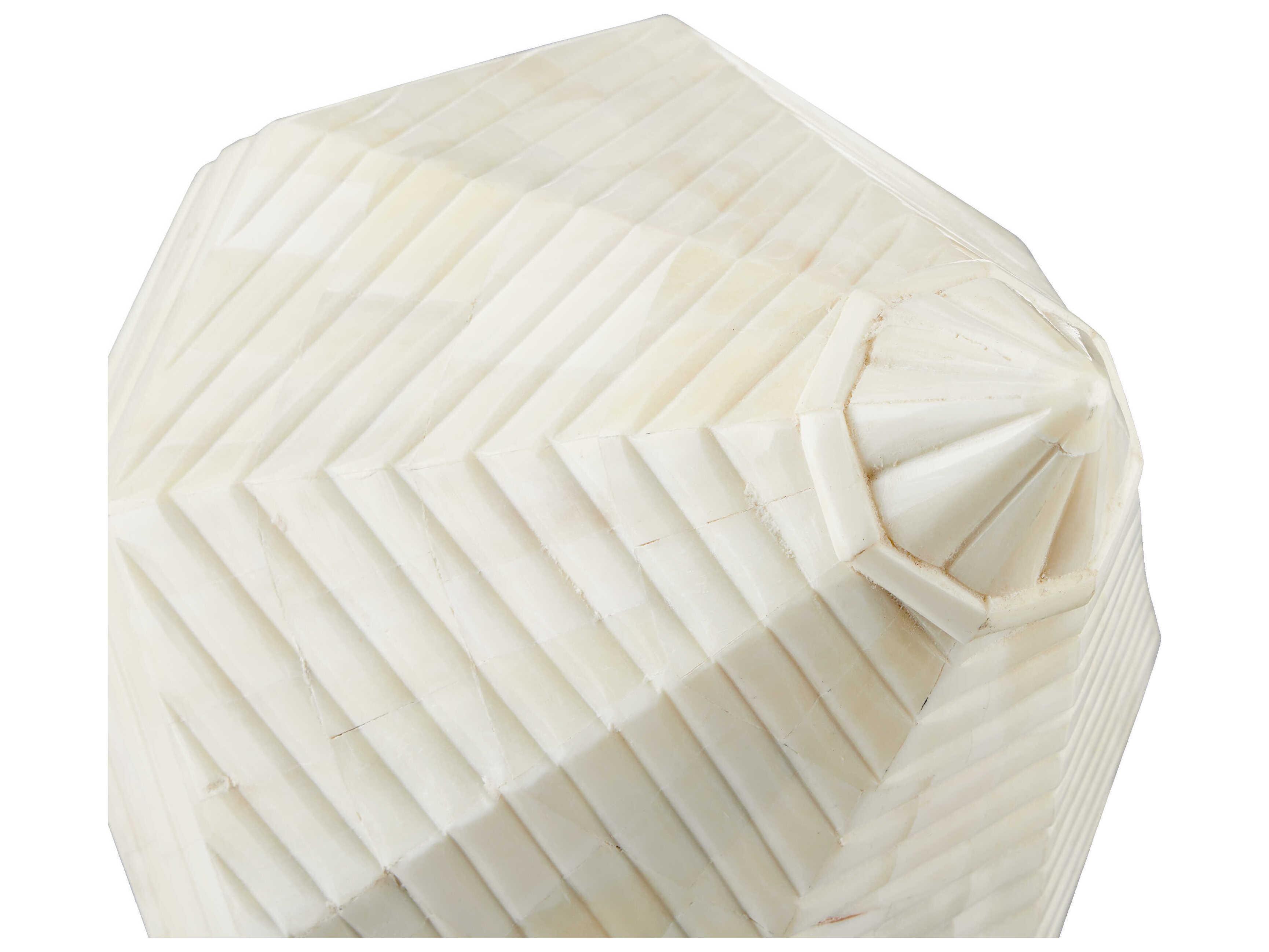 Currey & Company Pavi Bone Prism Sculpture Set of 2