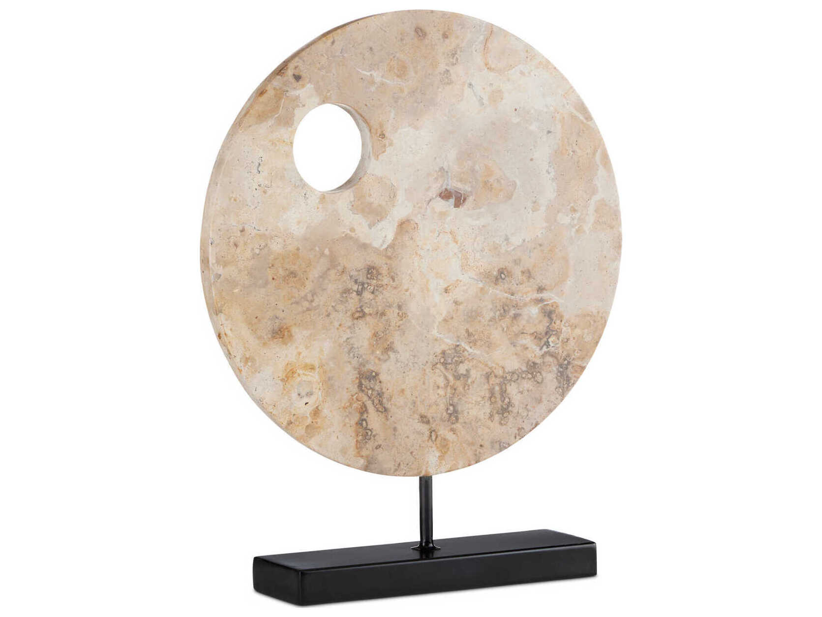 Currey & Company Wes Marble Disc Sculpture