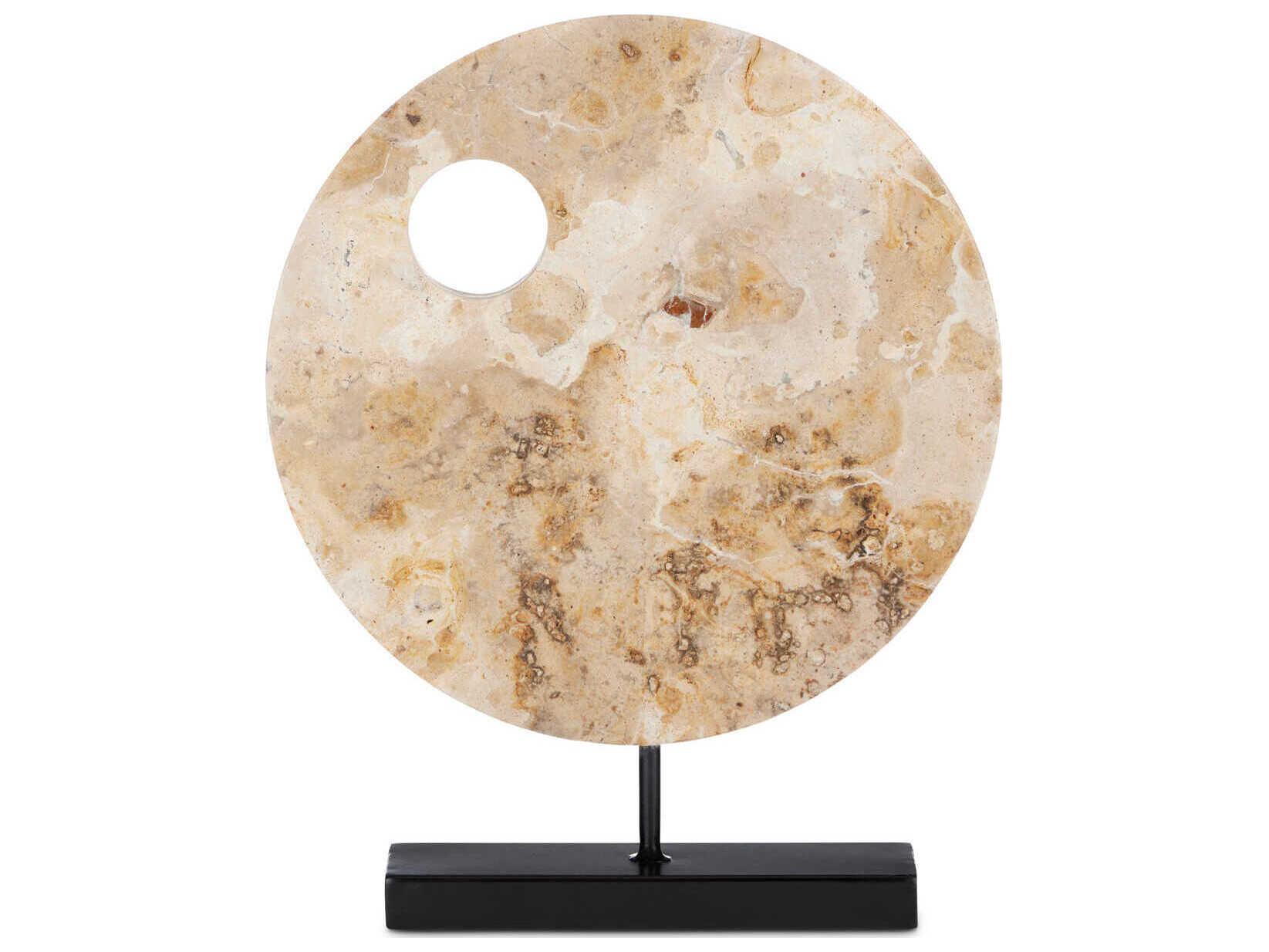 Currey & Company Wes Marble Disc Sculpture