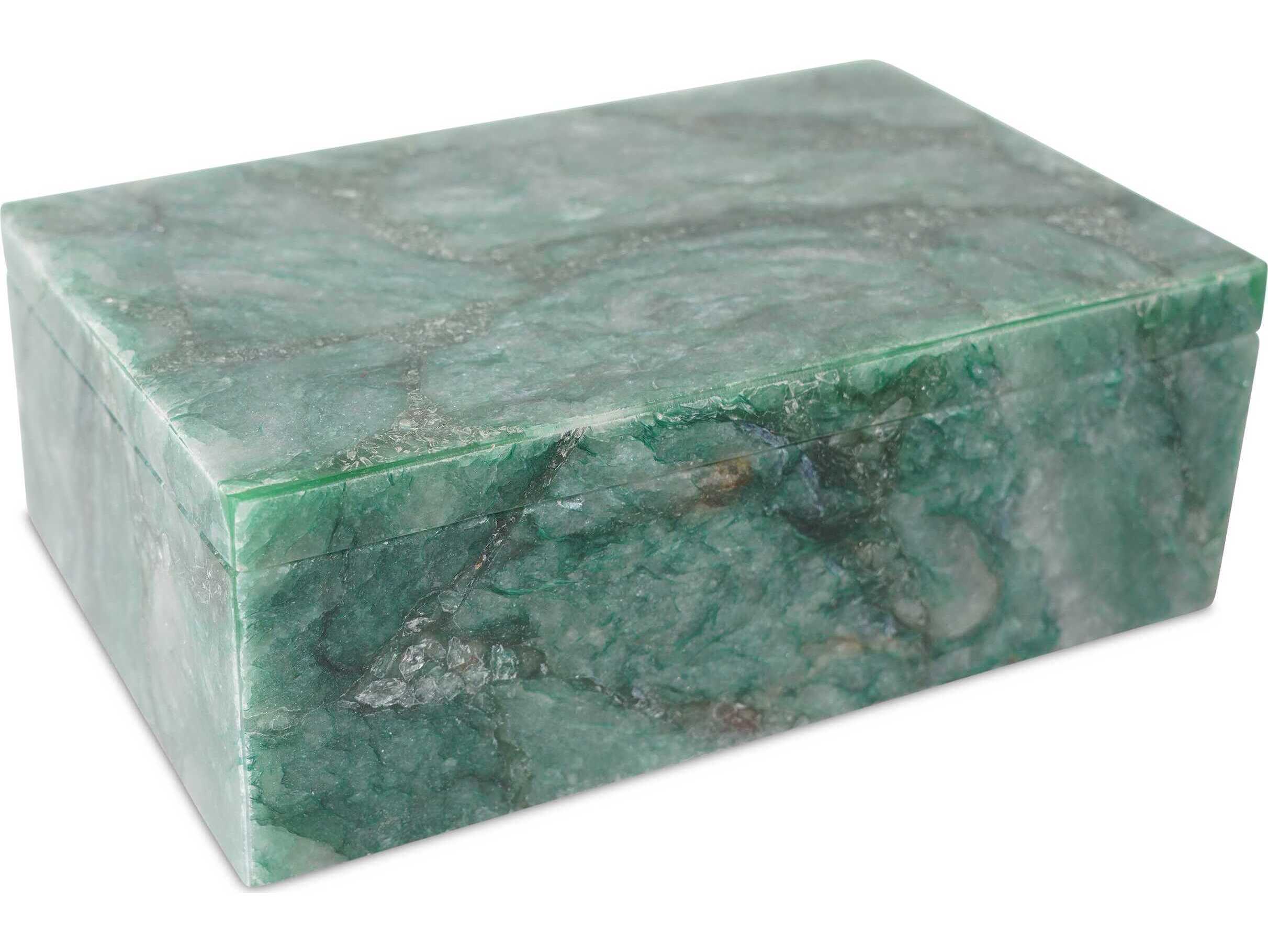 Currey & Company Green Aventurine Box